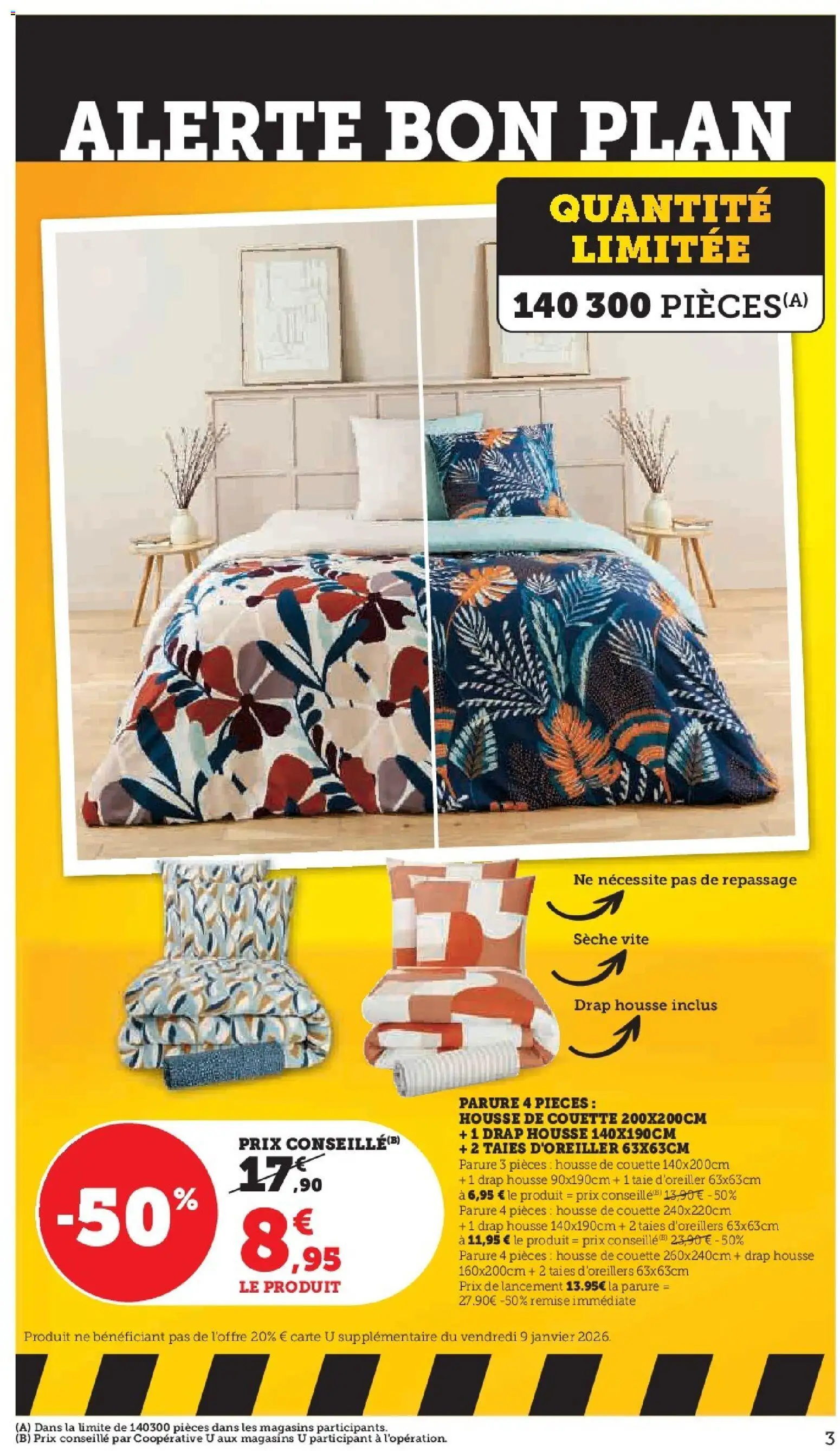 {H1} | Page: 3 | Produits: Taie d'oreiller, Housse de couette, Couette