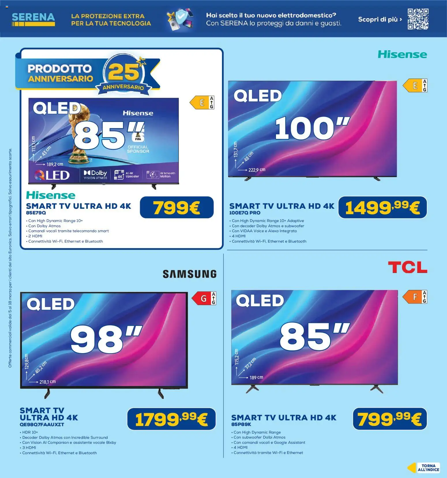 Volantino Euronics del 05.03.2026 | Pagina: 12 | Prodotti: Telecomando, Decoder, TV, Samsung