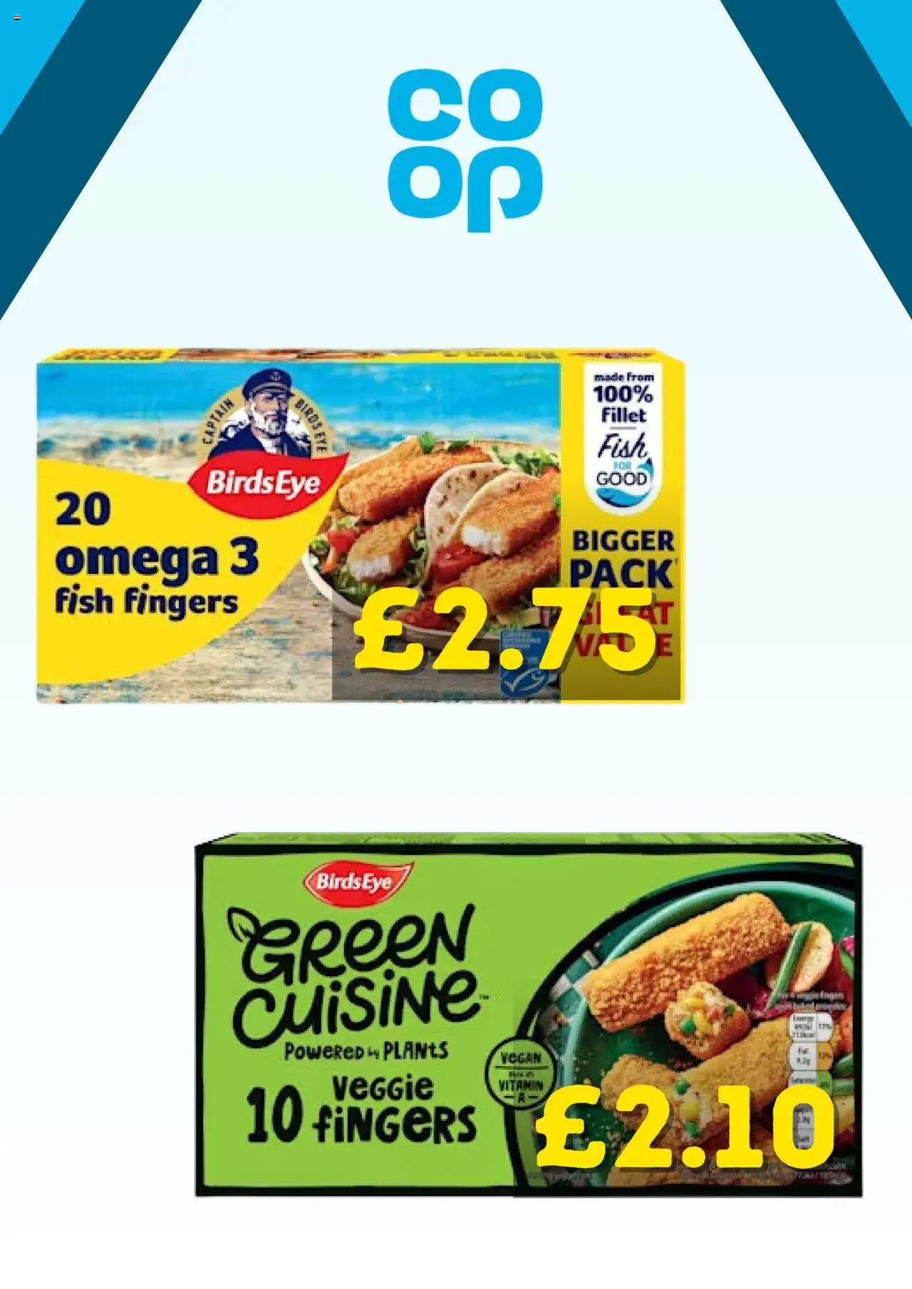 {H1} | Page: 2 | Products: Fish, Fish fingers, Veggie