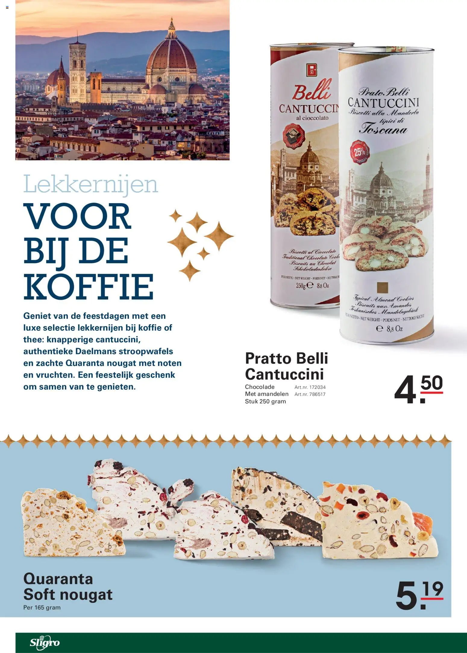 {H1} | Pagina: 26 | Producten: Koffie, Chocolade, Noten, Biscotti