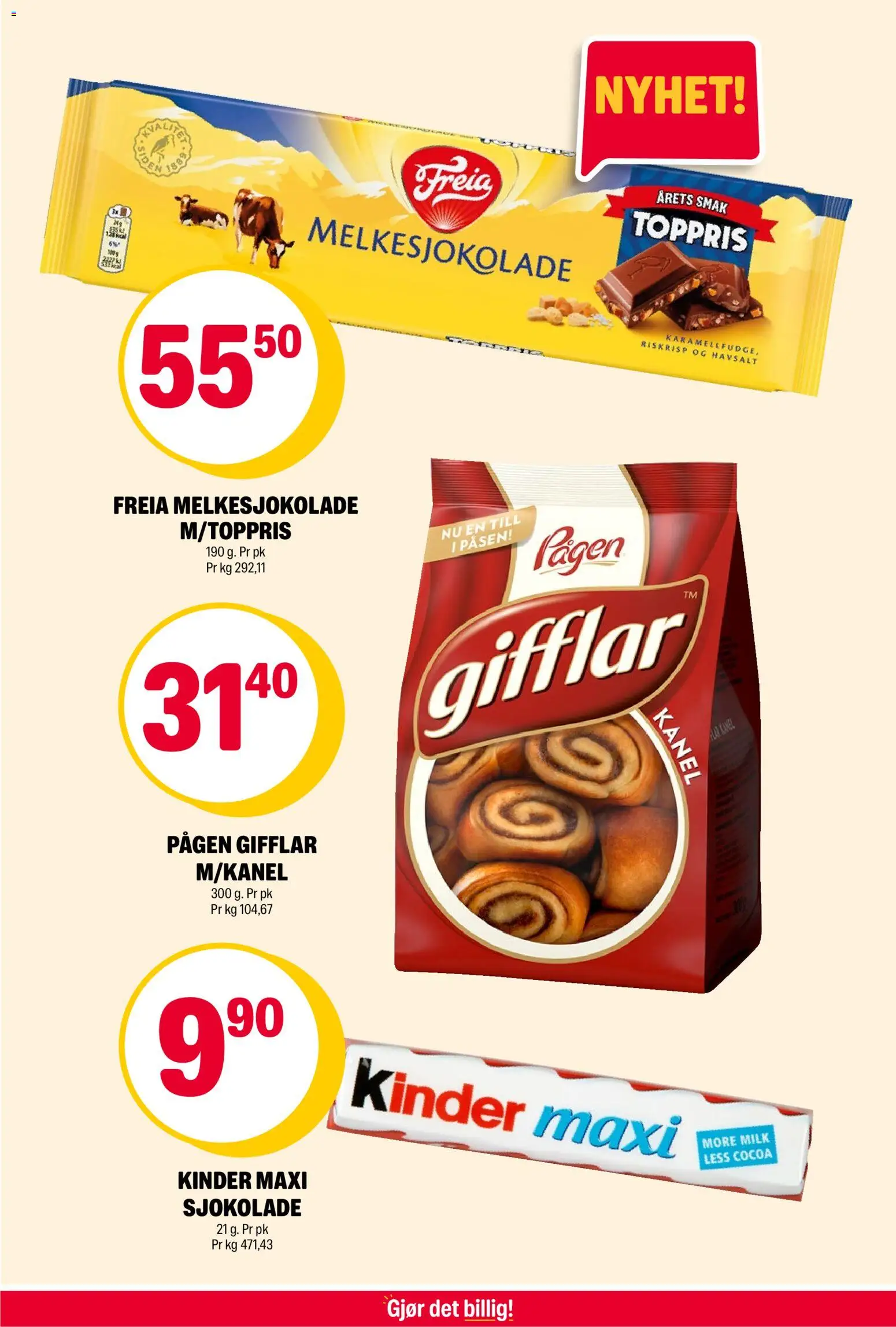 {H1} | Side: 11 | Produkter: Paté, Kit stație, Sjokolade