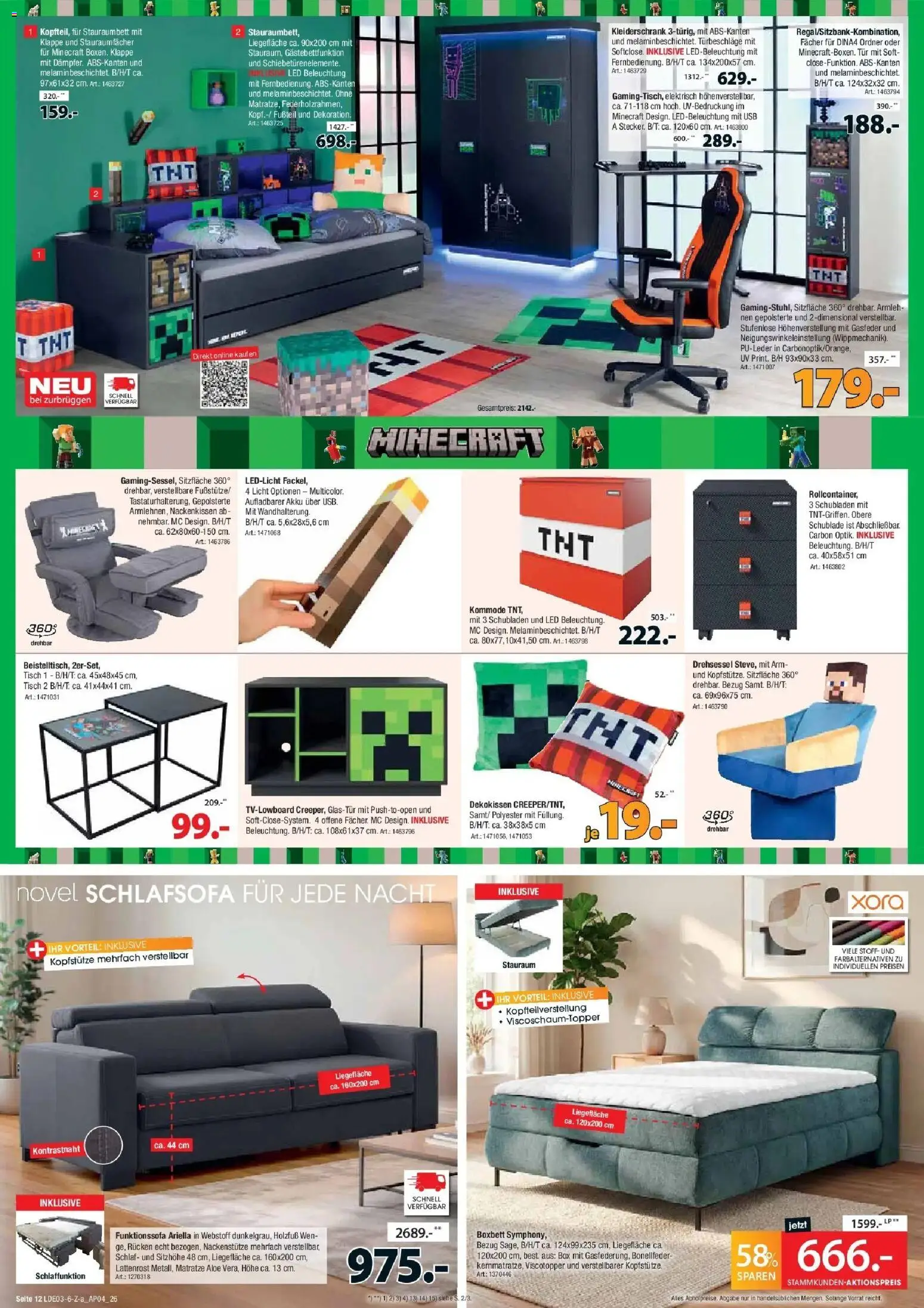 Zurbrüggen Best Deals Jetzt richtig sparen – gültig ab 28.03.2026 | Seite: 12 | Produkte: USB, Schlafsofa, Kleiderschrank, Box