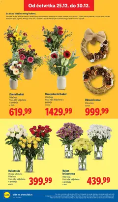 Lidl katalog - pregled Lidl kataloga - važi od 25.12.2025 | Strana: 52 | Proizvode: Vaza, Hrizantema, Cvece