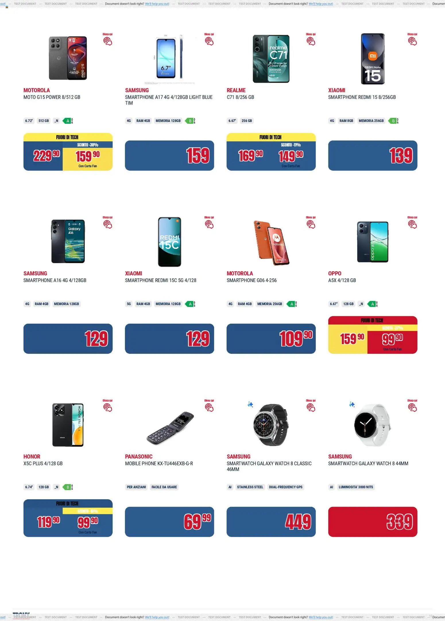 Volantino Trony del 19.02.2026 | Pagina: 12 | Prodotti: Mobile, Smartphone, Smartwatch, Samsung