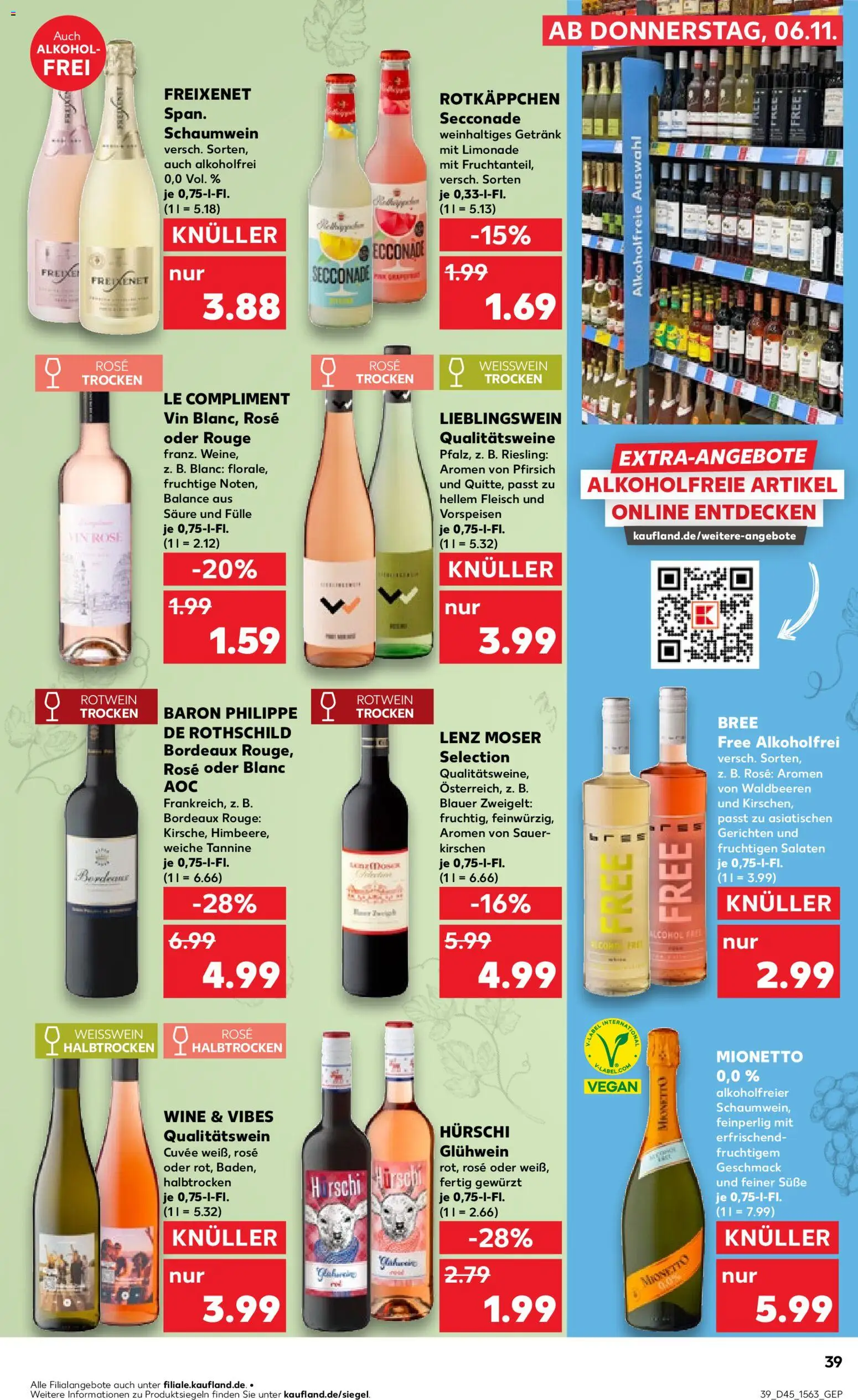 Kaufland prospekt Kiel	 – gültig ab 09.11.2025 | Seite: 39 | Produkte: Freixenet, Rotwein, Rotwein trocken, Fleisch