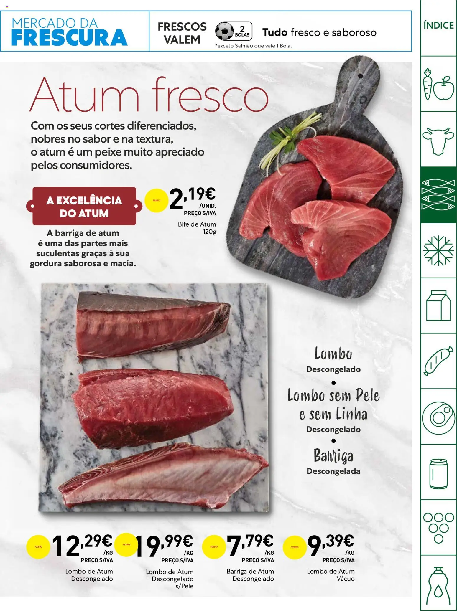 Recheio Horeca │ válido de 14.04.2026 | Página: 7 | Produtos: Atum, Salmão, Lombo, Peixe