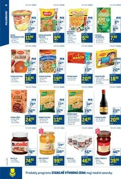Náhled letáku Makro leták - Stabilně výhodná cena - maloobchod od 24.09.2025 | Strana: 36 | Produkty: Džem, Knorr, Kaše, Nutella