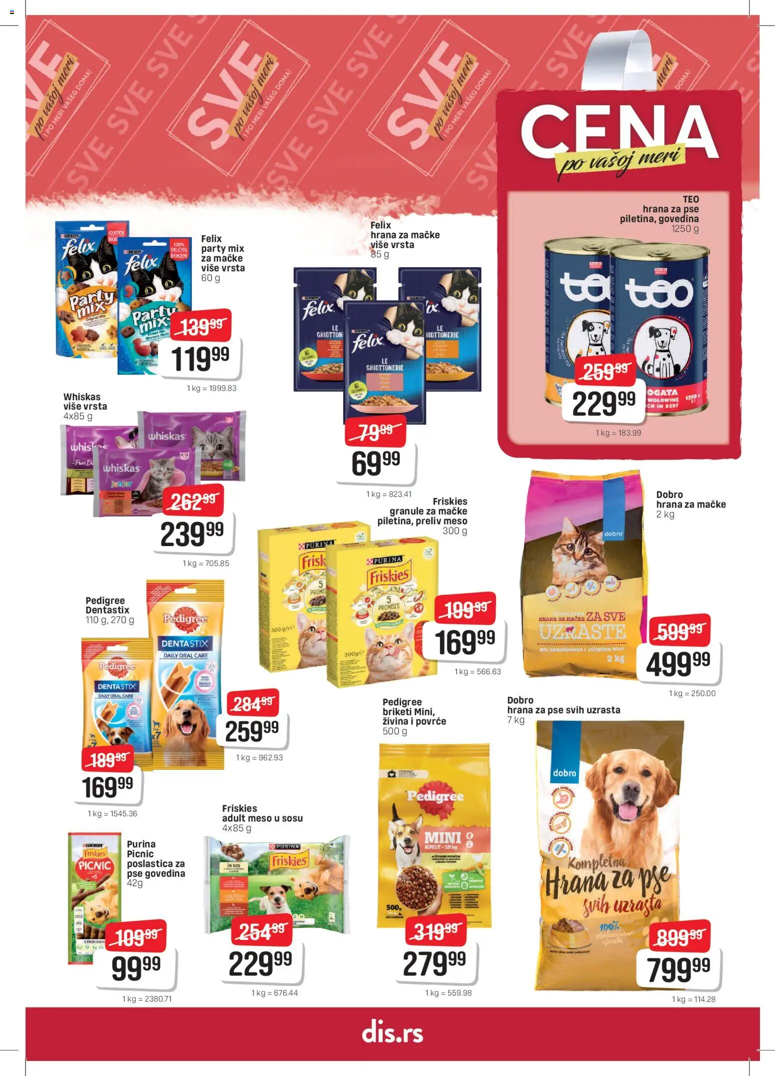 Super DIS katalog - važi od 12.03.2026 | Strana: 27 | Proizvode: Govedina, Pedigree, Hrana za pse, Whiskas