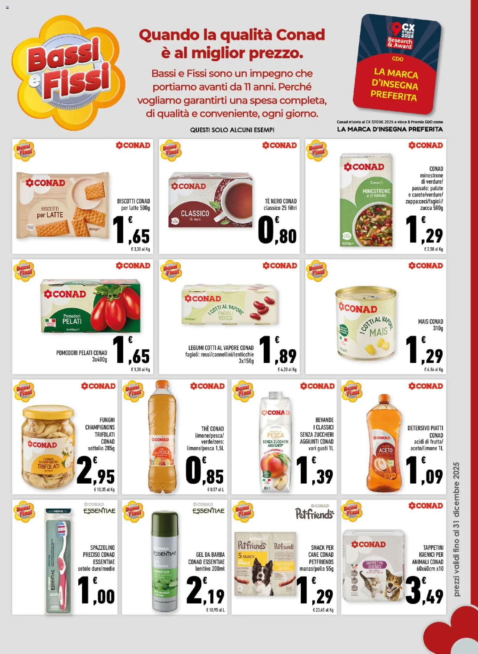 Volantino Conad del 05.11.2025 | Pagina: 9 | Prodotti: Minestrone, Spazzolino, Pollo, Verdure
