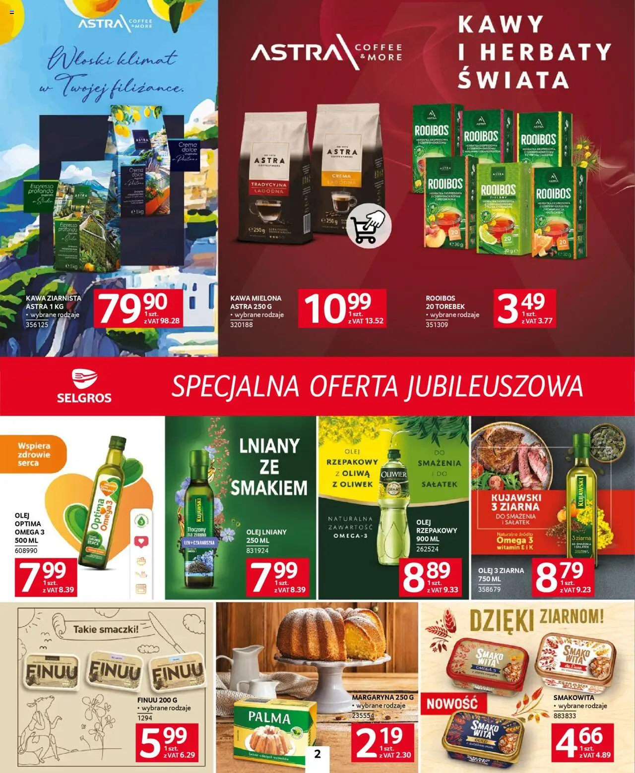 Selgros cash&carry Gazetka - Specjalna oferta jubileuszowa od 05.06.2025 | Strona: 2 | Produkty: Olej rzepakowy, Kawa ziarnista, Olej, Kawa