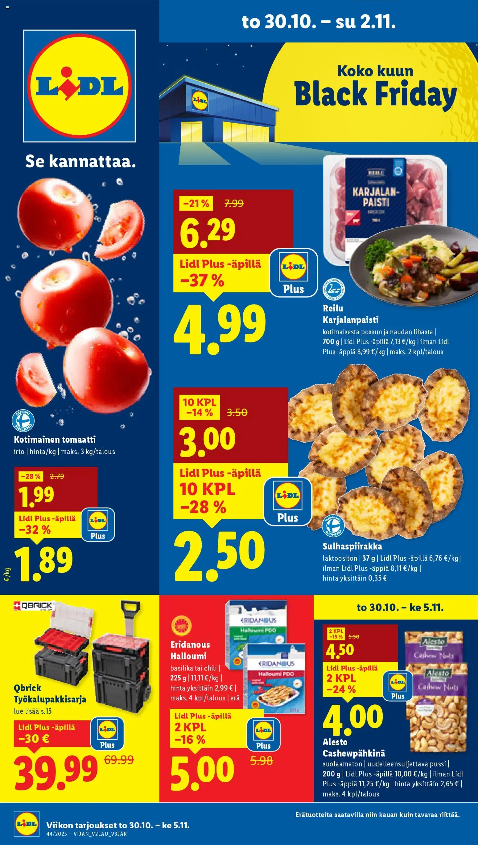 Lidl tarjoukset – voimassa 30.10.2025 alkaen | Sivu: 1 | Tuotteet: Basilika, Chili, Halloumi