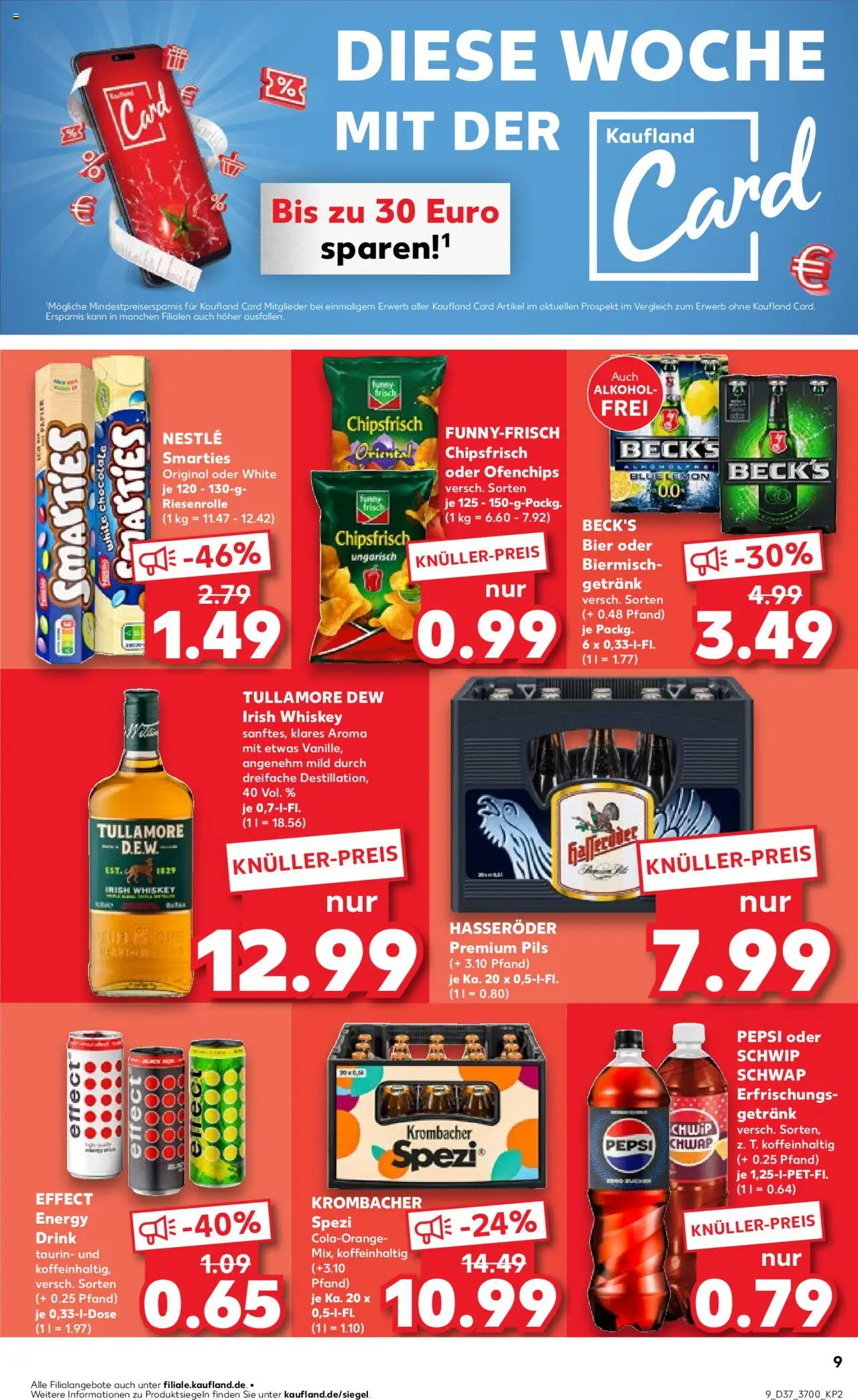 Kaufland prospekt Rostock	 – gültig ab 11.09.2025 | Seite: 9 | Produkte: Energy, Bier, Smarties, Krombacher