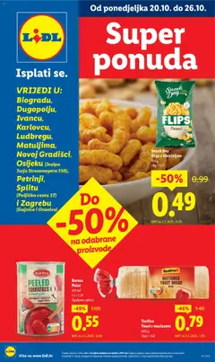 Lidl - Super ponuda - Pregled kataloga iz trgovine Lidl, vrijedi od 20.10.2025