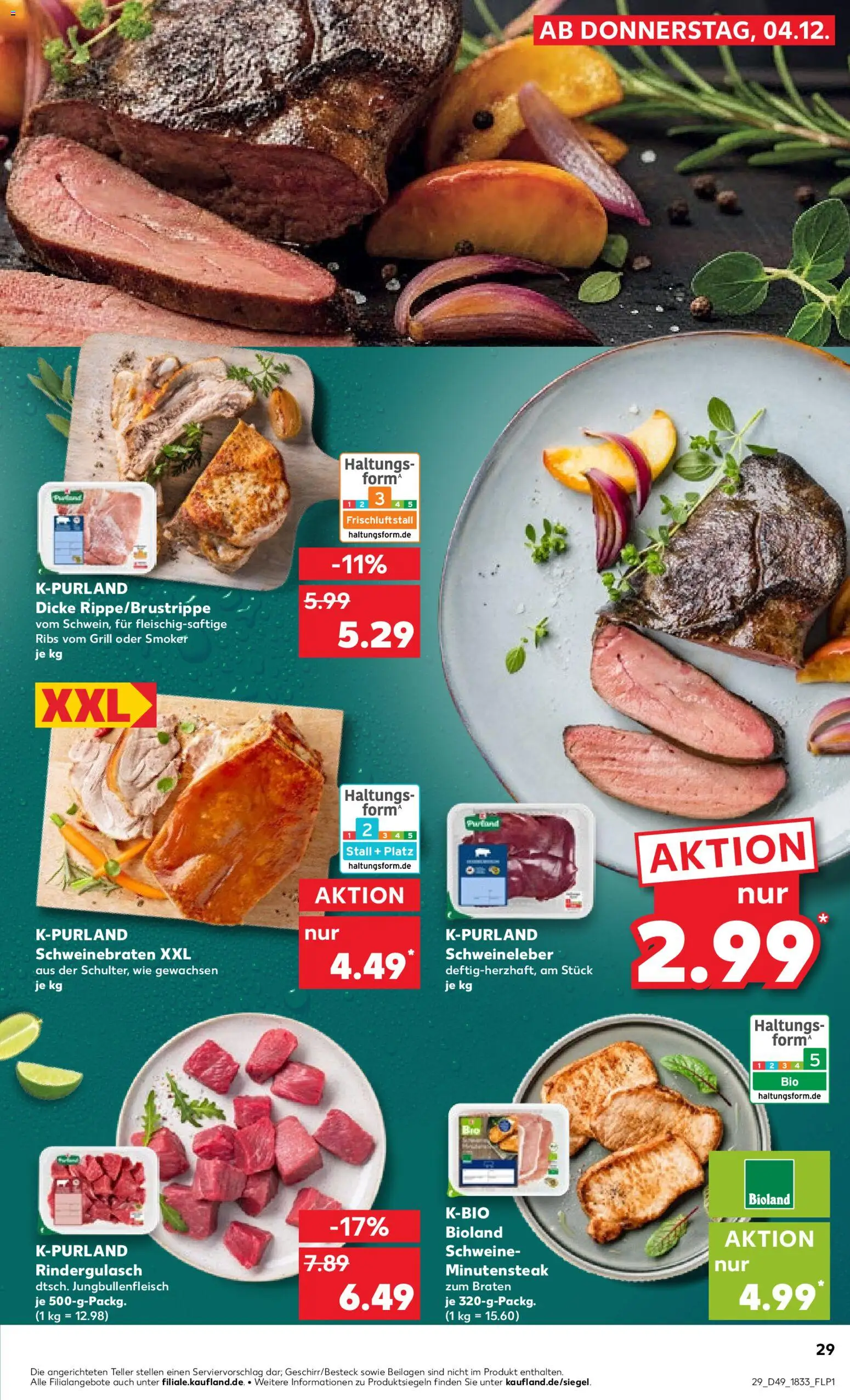 Kaufland prospekt Bremen	 – gültig ab 04.12.2025 | Seite: 29 | Produkte: Grill, Rindergulasch