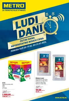 Metro ludi dani - pregled Metro kataloga - važi od 19.02.2026