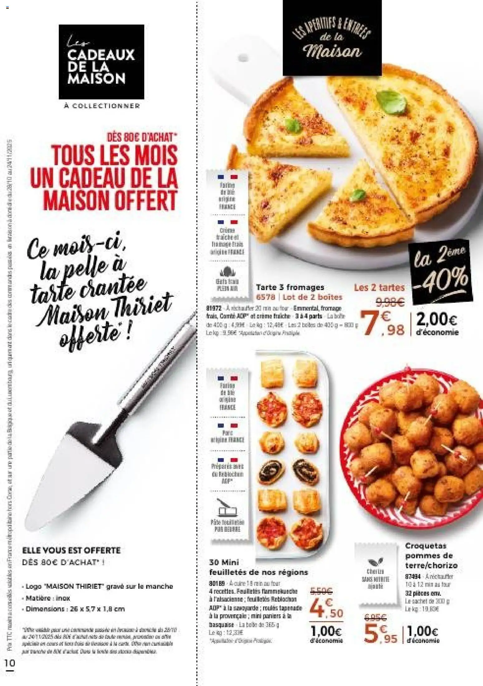 {H1} | Page: 10 | Produits: Reblochon, Fromage, Pommes, Crème fraiche