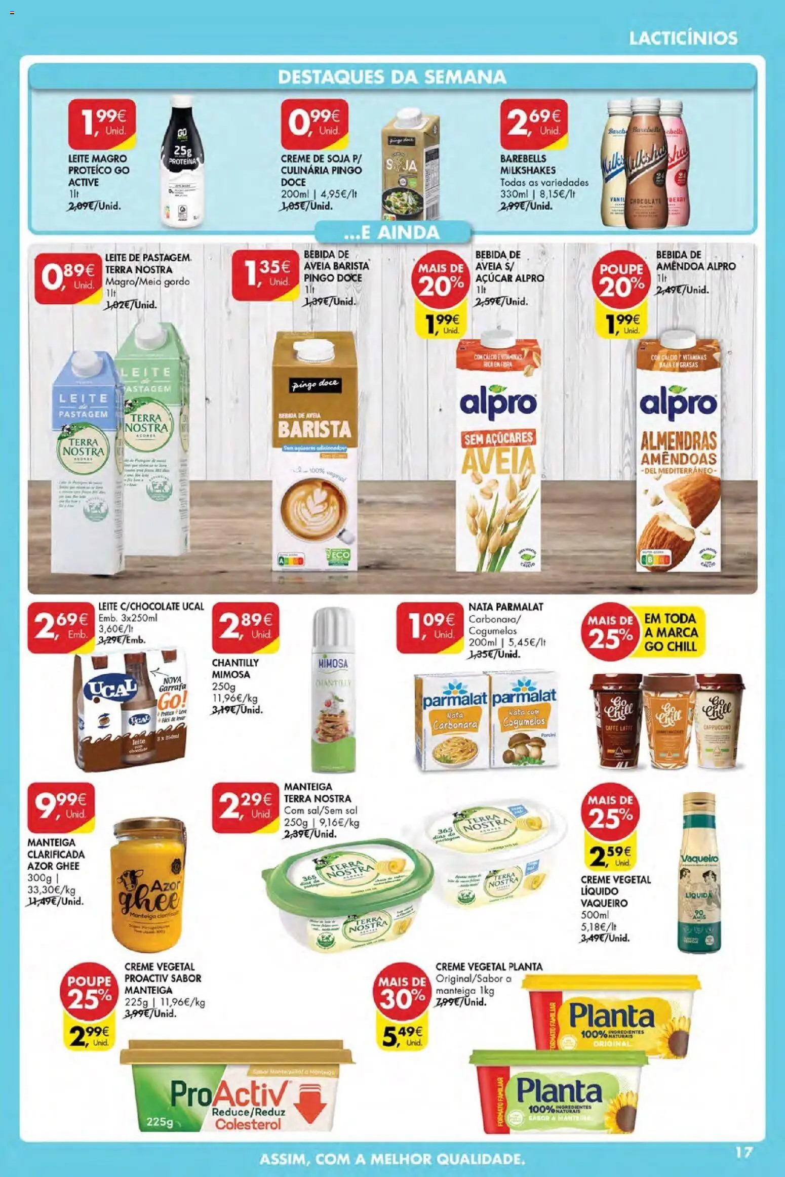 Pingo Doce Poupe Esta Semana Açores │ válido de 02.04.2026 | Página: 17 | Produtos: Aveia, Cálcio, Leite, Creme