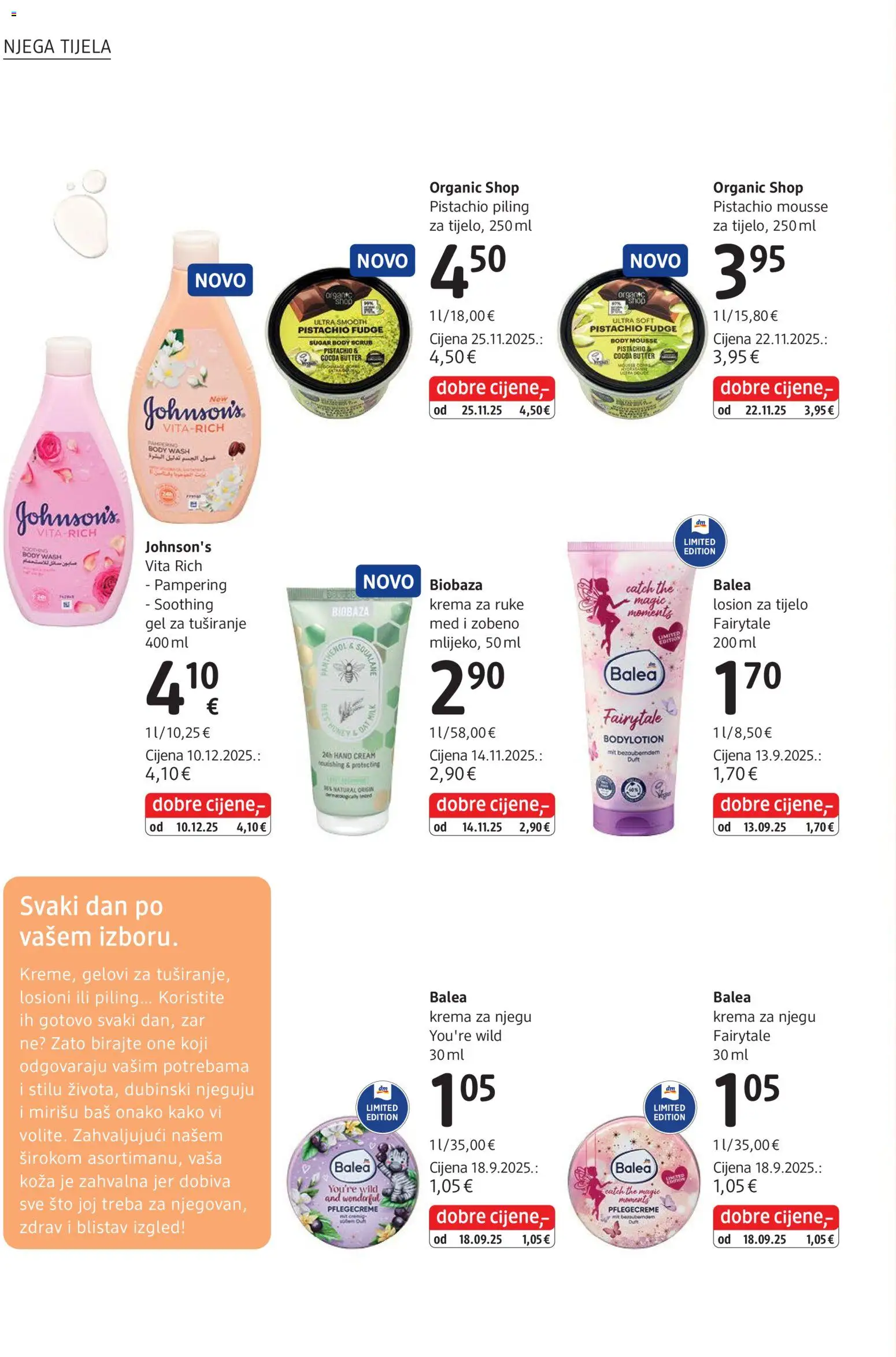 DM katalog | vrijedi od 01.01.2026 | Stranica: 28 | Proizvodi: Med, Piling, Krema za ruke, Krema