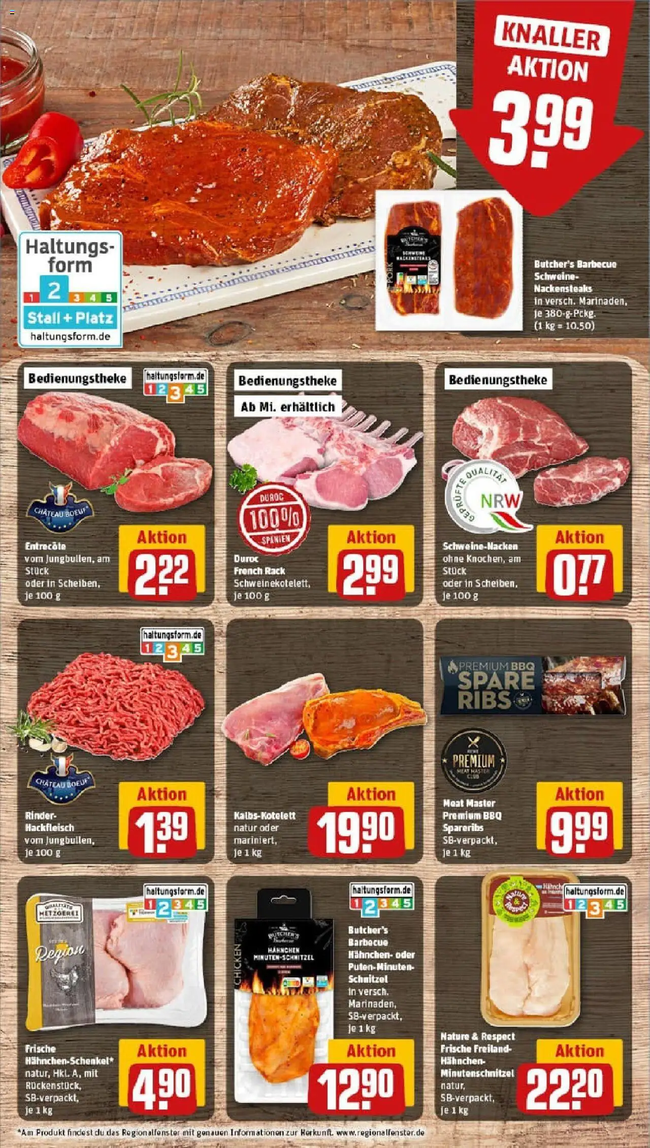 Rewe prospekt Oberwesel	 - gültig ab dem 27.07.2025 | Seite: 12 | Produkte: Spare ribs, Schweinenacken, Schnitzel, Hackfleisch