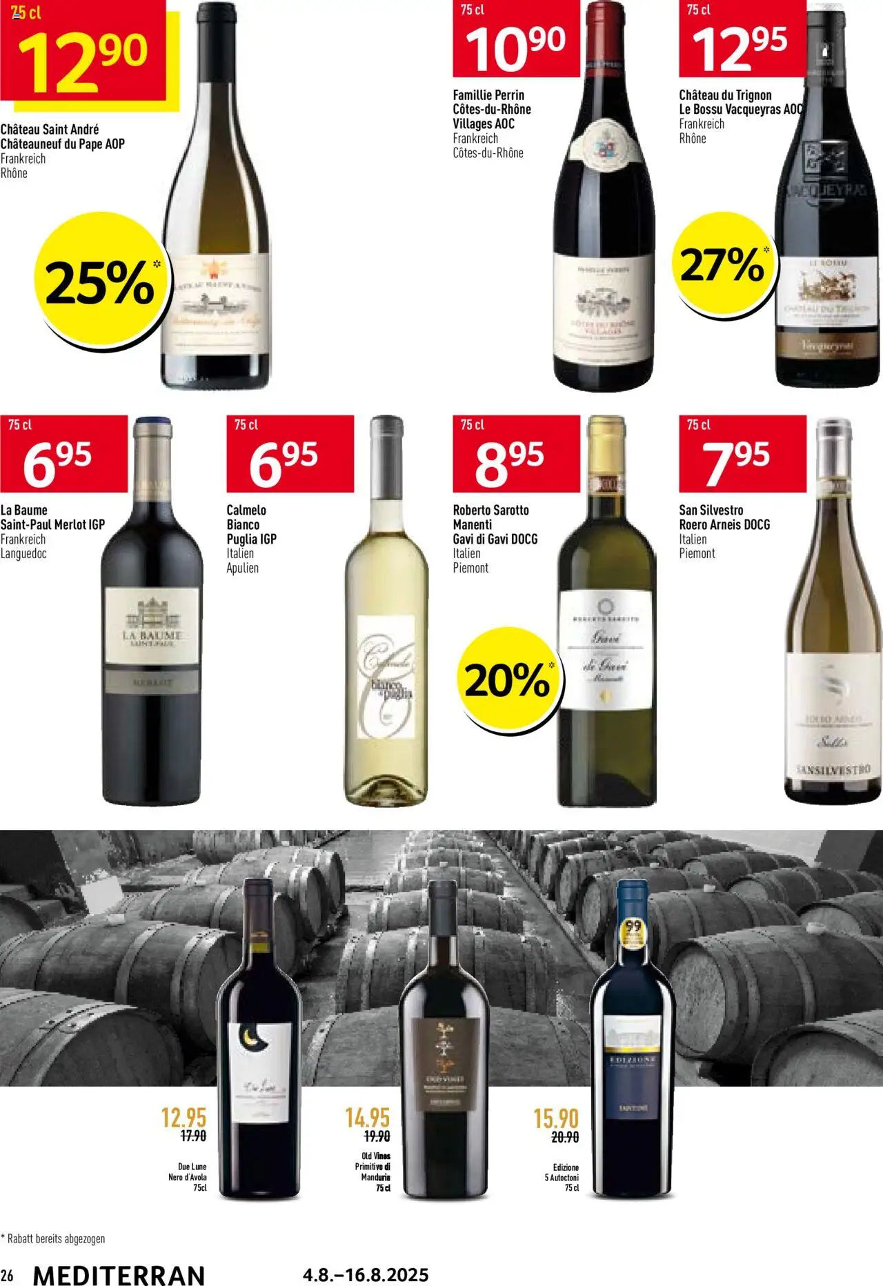 Prodega Aktionen Mediterran ab 04.08.2025 | Seite: 26 | Produkte: Merlot