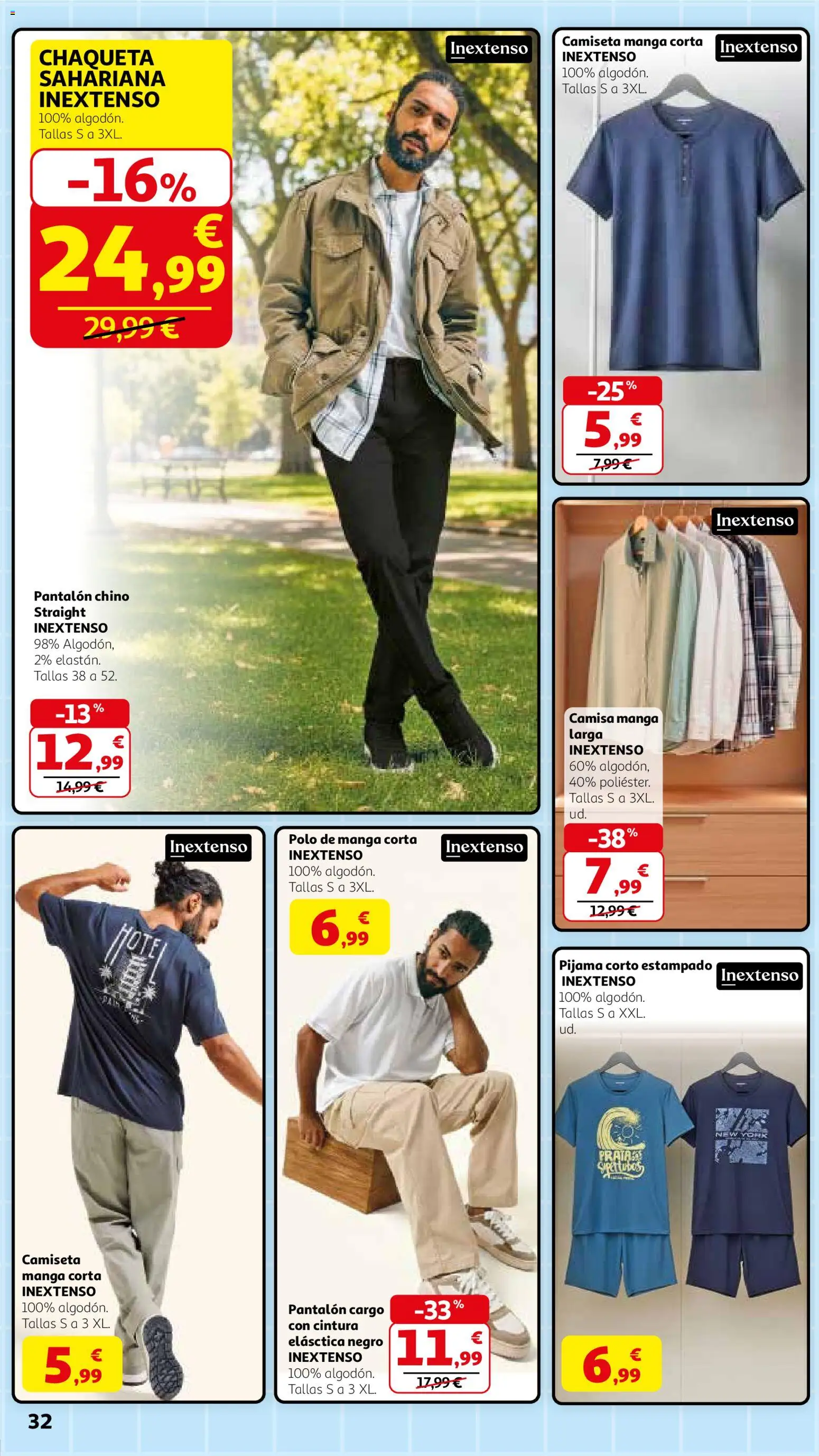 Alcampo - Dia del Padre │ válido desde el 04.03.2026 | Página: 32 | Productos: Camisa, Chaqueta, Pijama, Camiseta manga corta