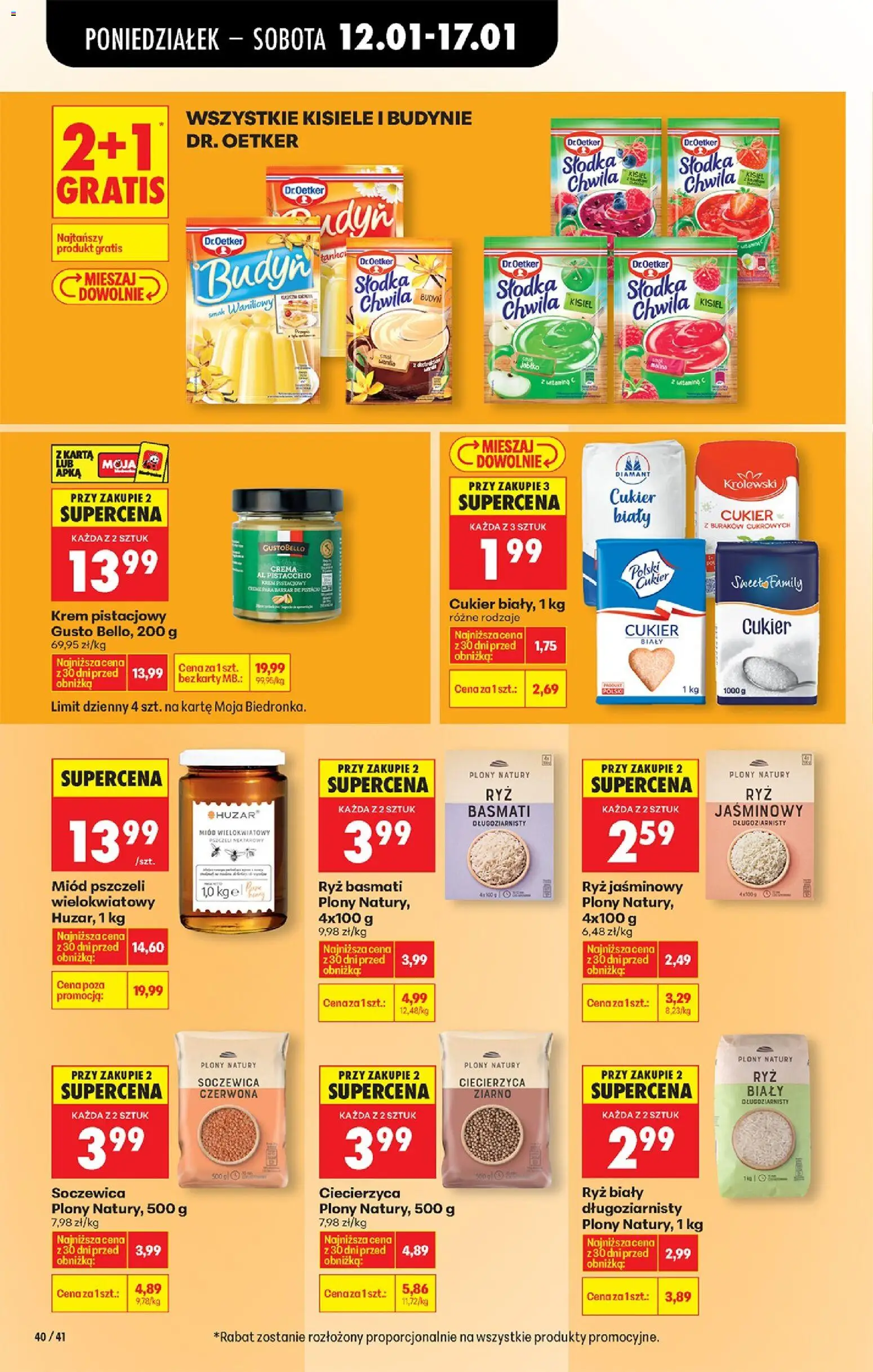 Biedronka gazetka od 12.01.2026 | Strona: 48 | Produkty: Karta, Ciecierzyca, Krem, Cukier