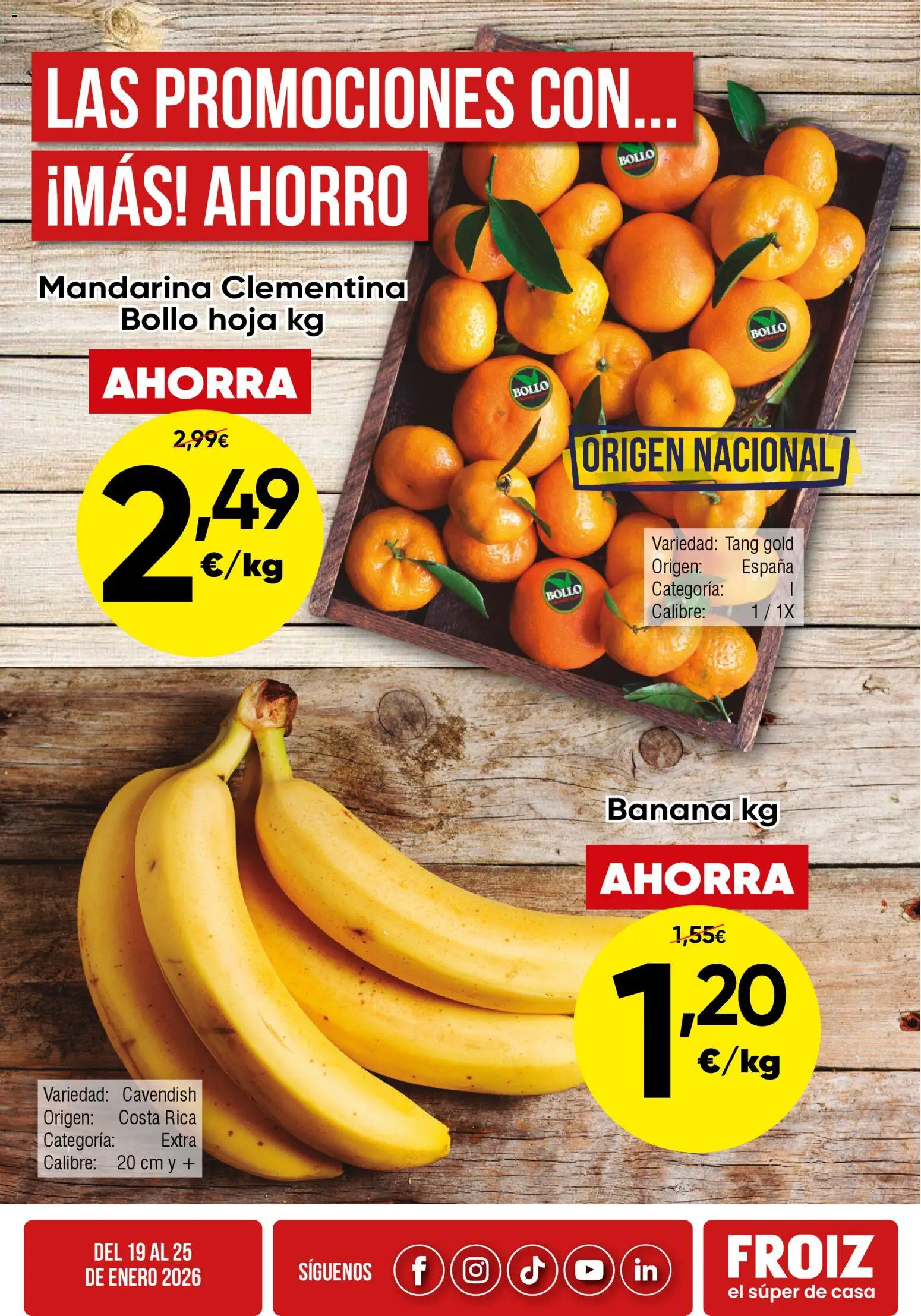 Froiz - Oferta semanal │ válido desde el 19.01.2026 | Página: 1