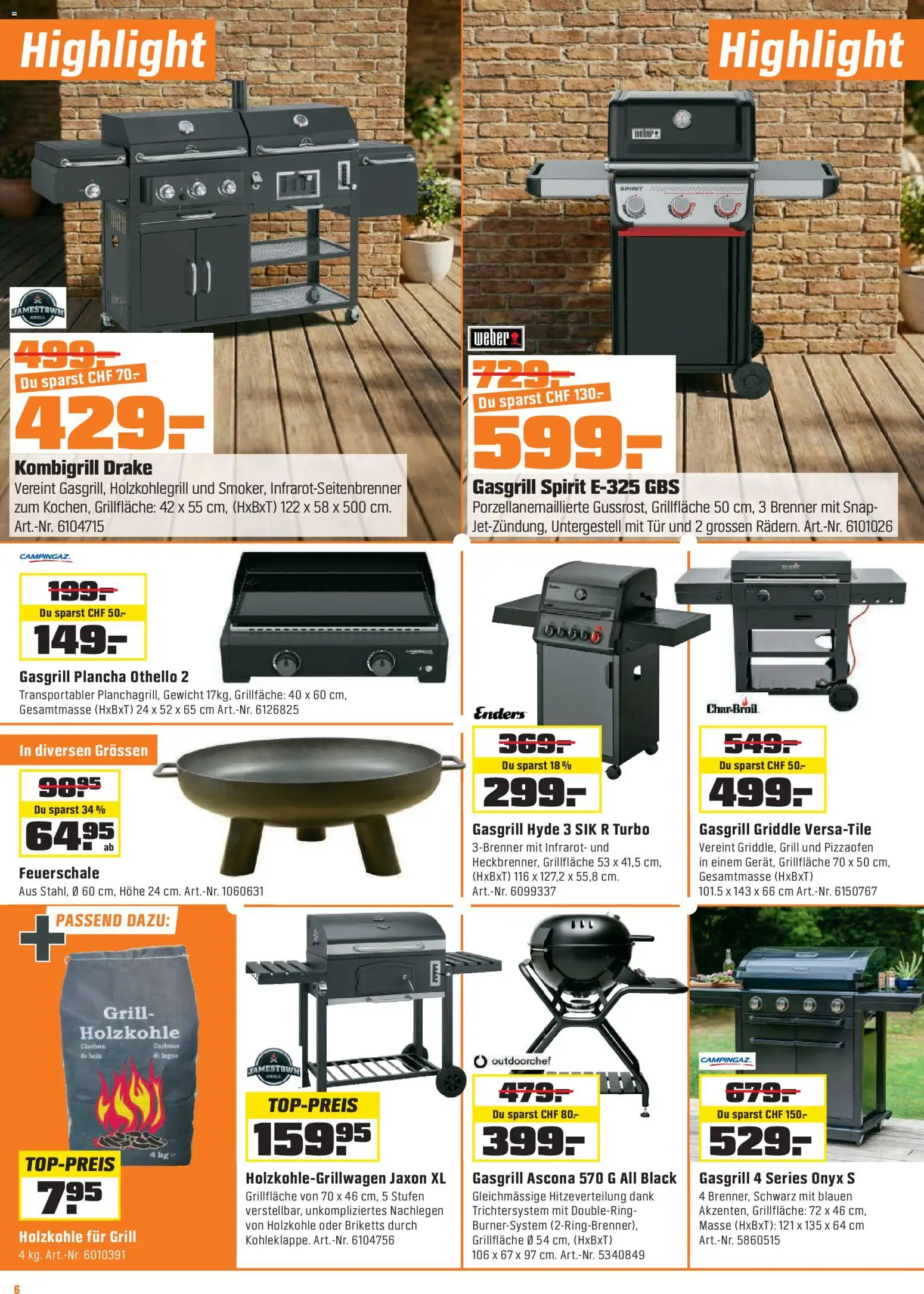 OBI - ALLES MACHBAR. BIBERSTARKE ANGEBOTE. – gültig ab 14.04.2026 | Seite: 6 | Produkte: Gewicht, Grill