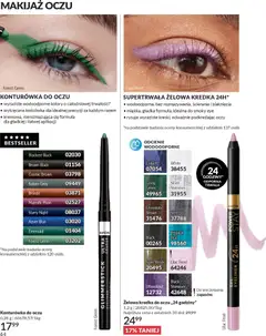 Pogląd oferty "Avon Katalog 3 2026" - ważna od 01.03.2026 | Strona: 64 | Produkty: Makijaż, Eyeliner, Kredka do oczu, Konturówka