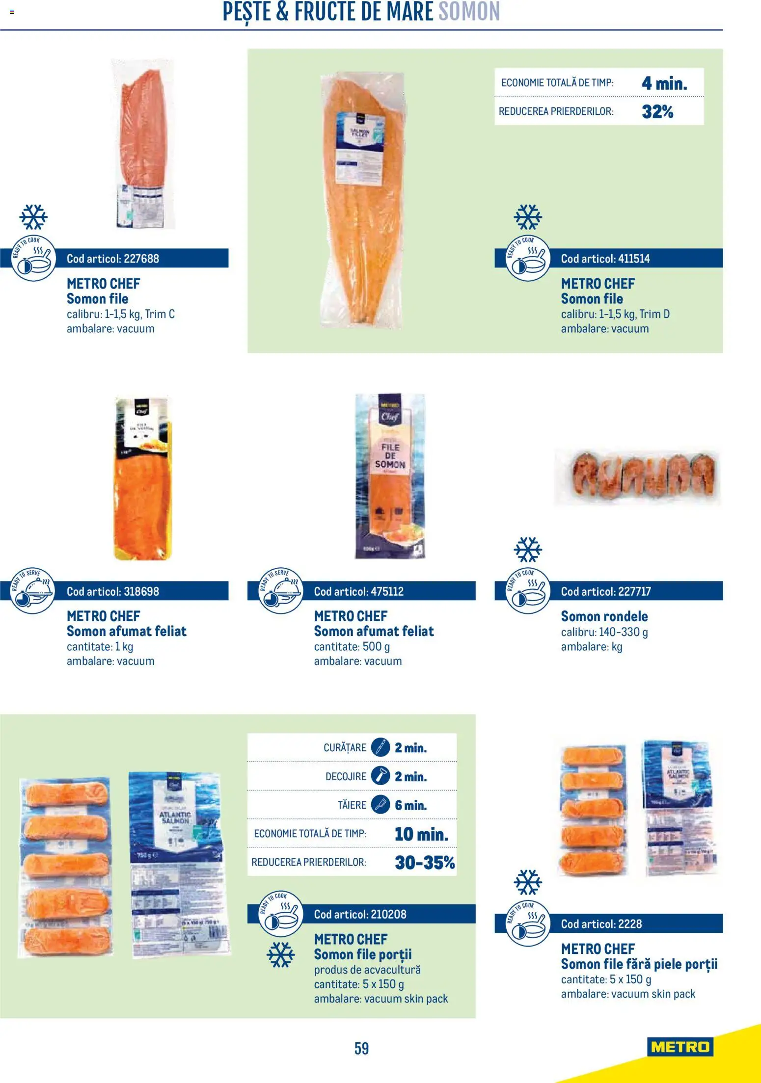 Noul catalog Metro – valabil de la 21.04.2026 | Pagină: 59 | Produse: Pește, Fructe, Fructe De Mare
