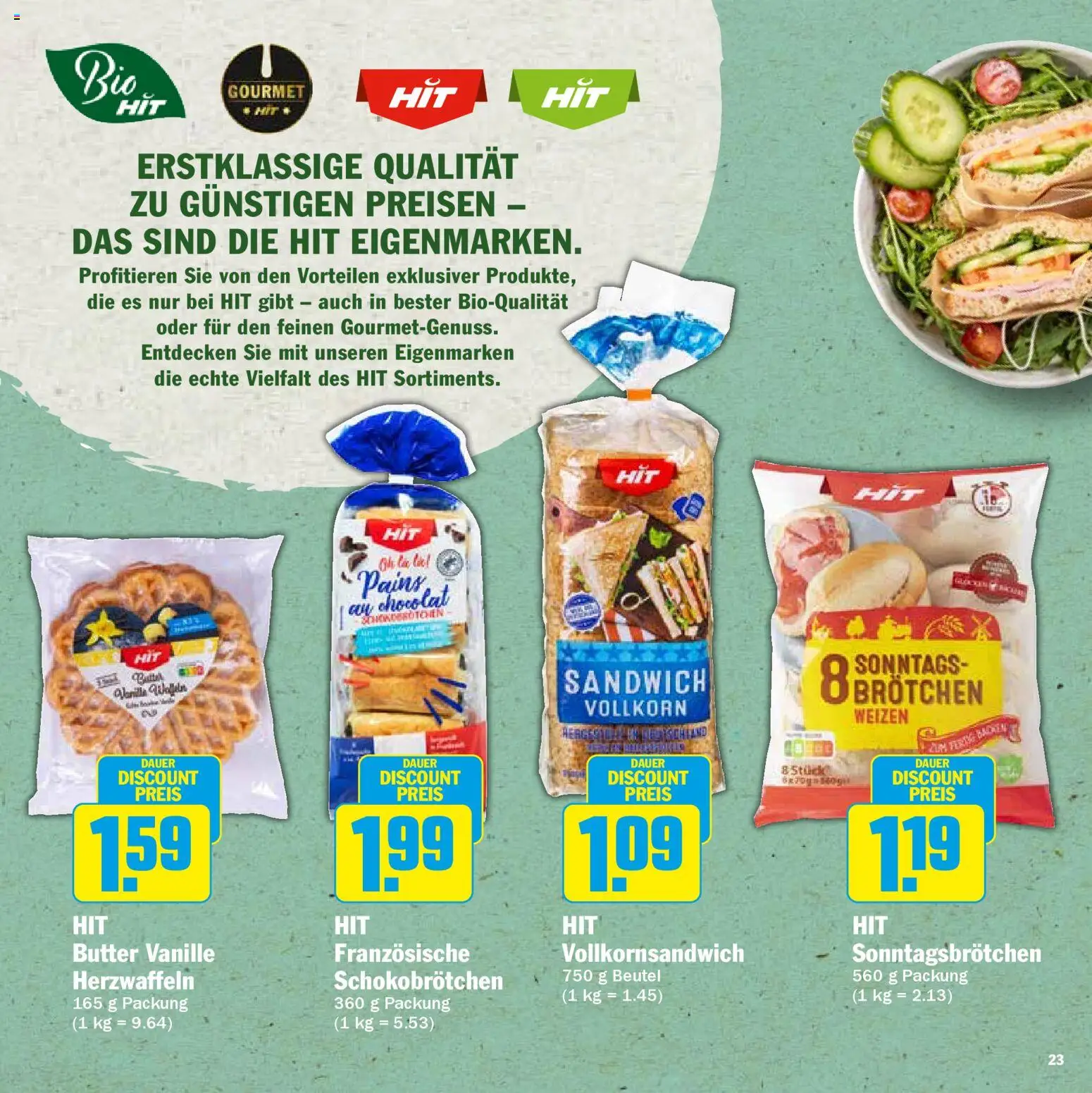 HIT Wochenprospekt – gültig ab 09.03.2026 | Seite: 23 | Produkte: Butter
