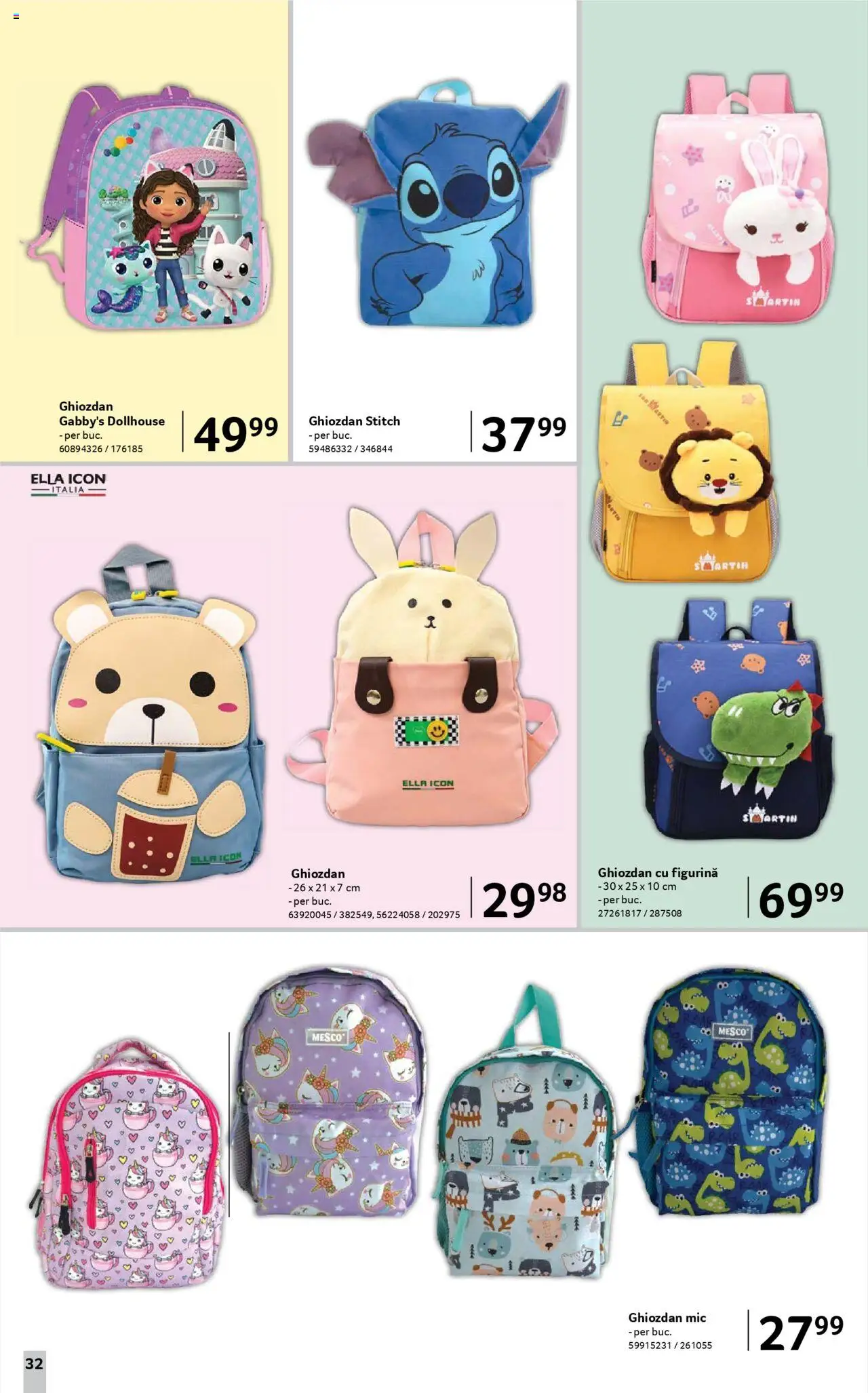 Catalog Selgros - Școala  – valabil de la 08.08.2025 | Pagină: 32 | Produse: Ghiozdan