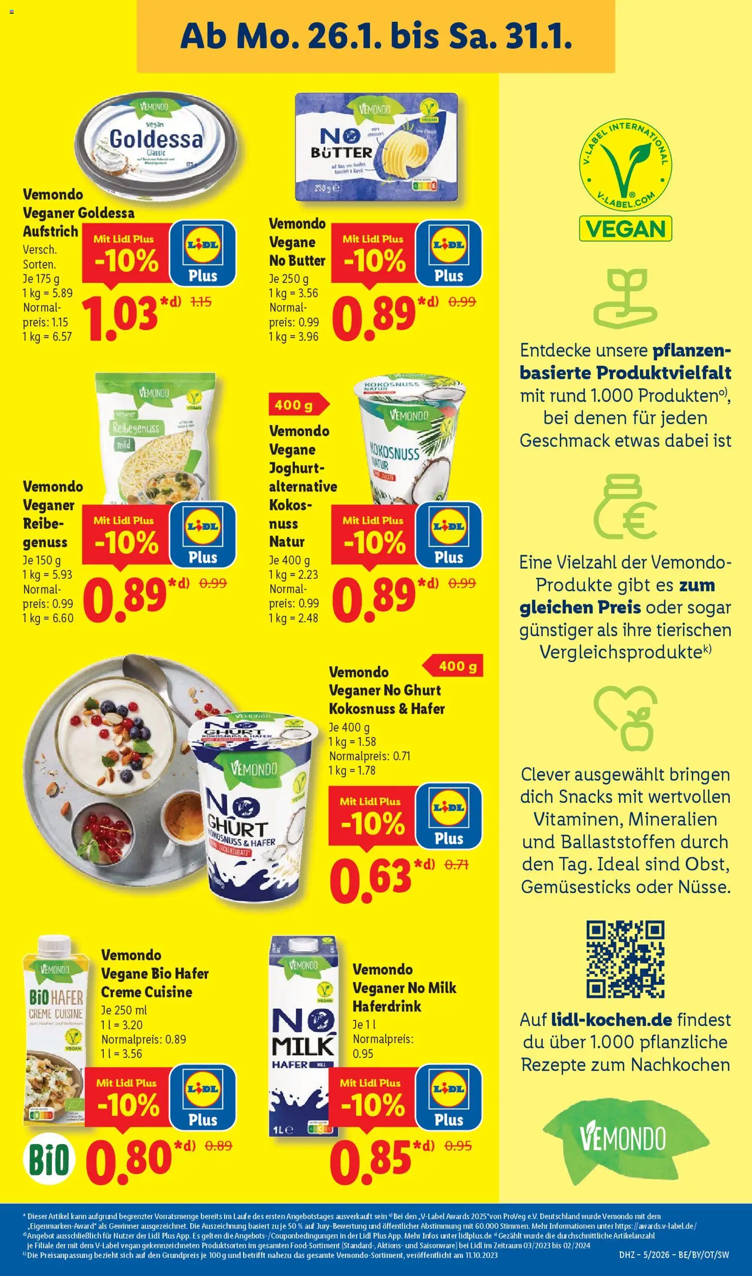 Lidl Prospekt Bernsdorf – gültig ab 26.01.2026 | Seite: 19 | Produkte: Butter, Joghurt, Creme, Haferdrink