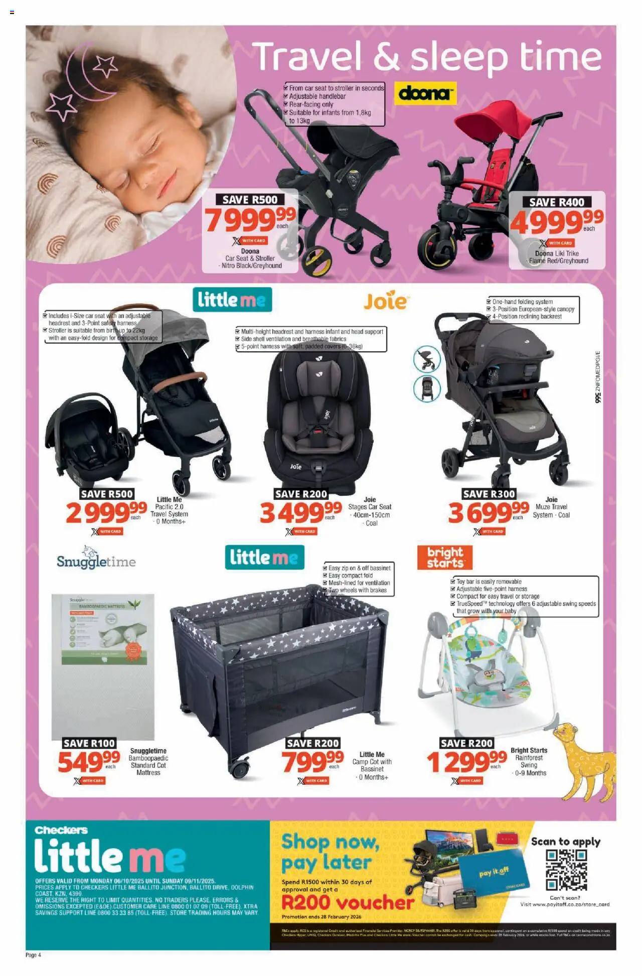 New Checkers catalogue – valid from 06.10.2025 | Page: 4 | Products: Mattress