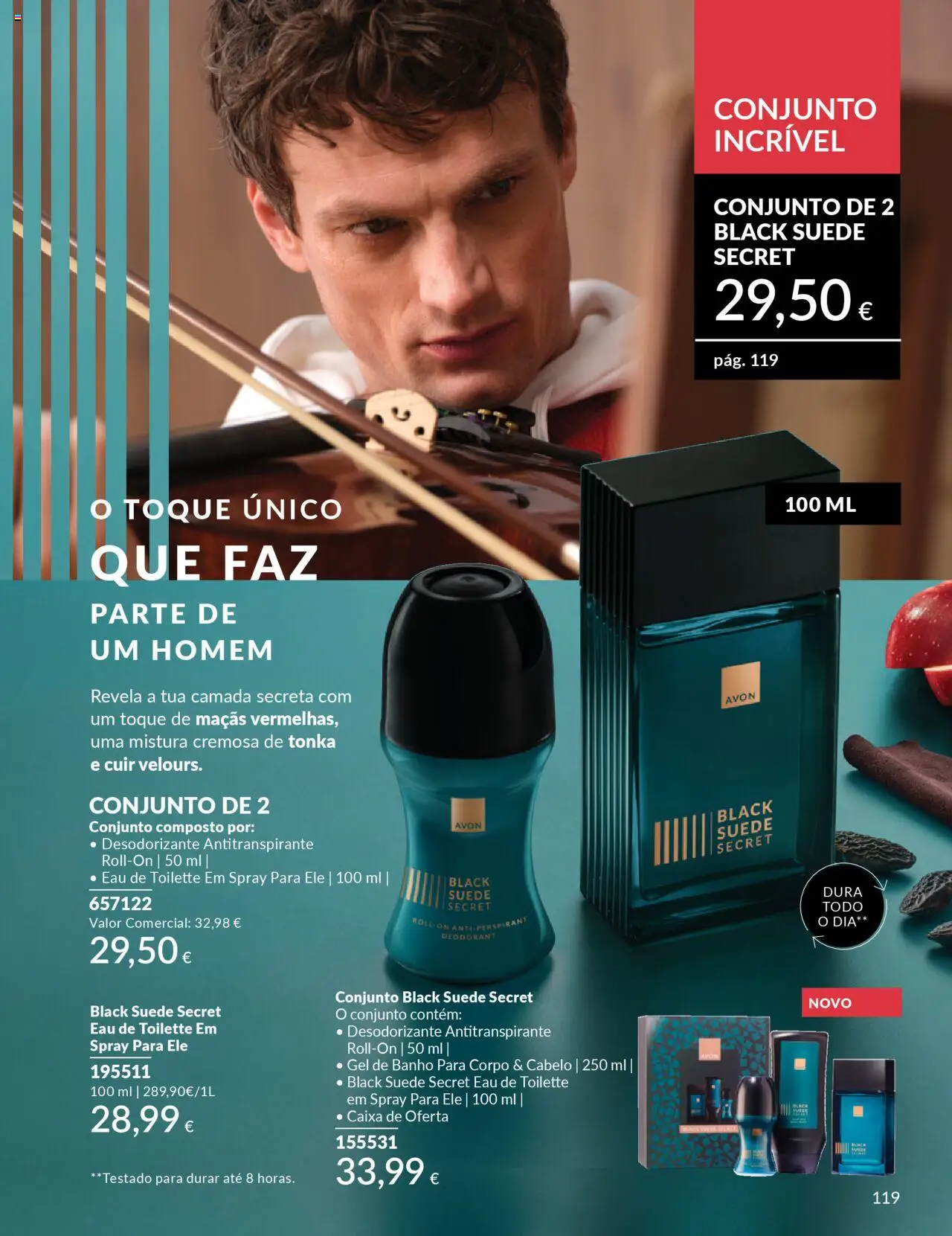 Catálogo Avon Campanha 10 │ válido de 01.10.2025 | Página: 119 | Produtos: Eau de toilette, Gel de banho, Desodorizante, Antitranspirante