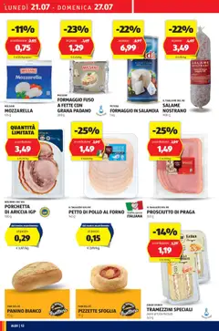 Volantino Aldi del 21.07.2025 | Pagina: 12 | Prodotti: Arrosto, Porchetta, Salame, Prosciutto