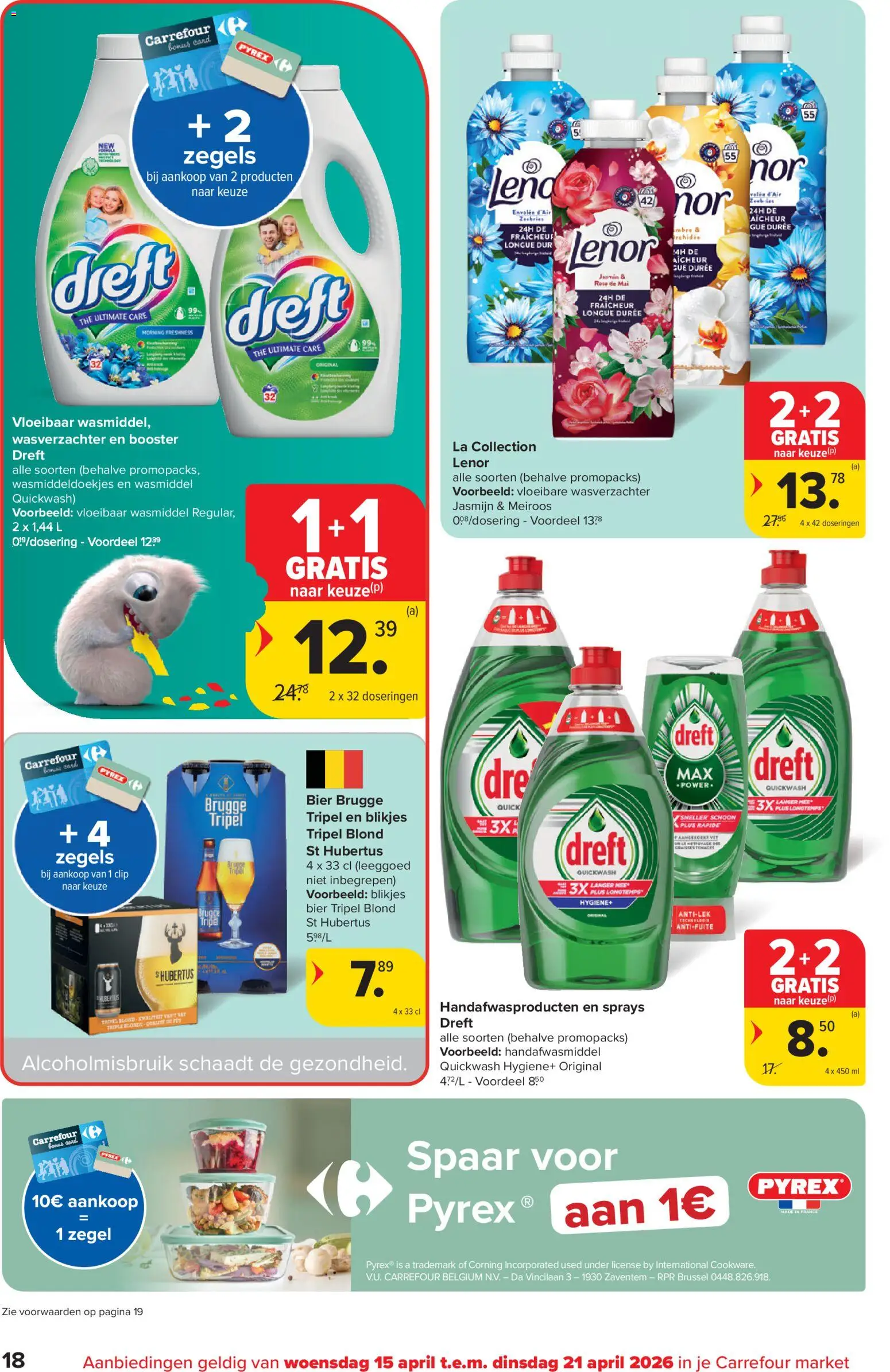 {H1} | Pagina: 18 | Producten: Bier, La, Wasmiddel, Wasverzachter