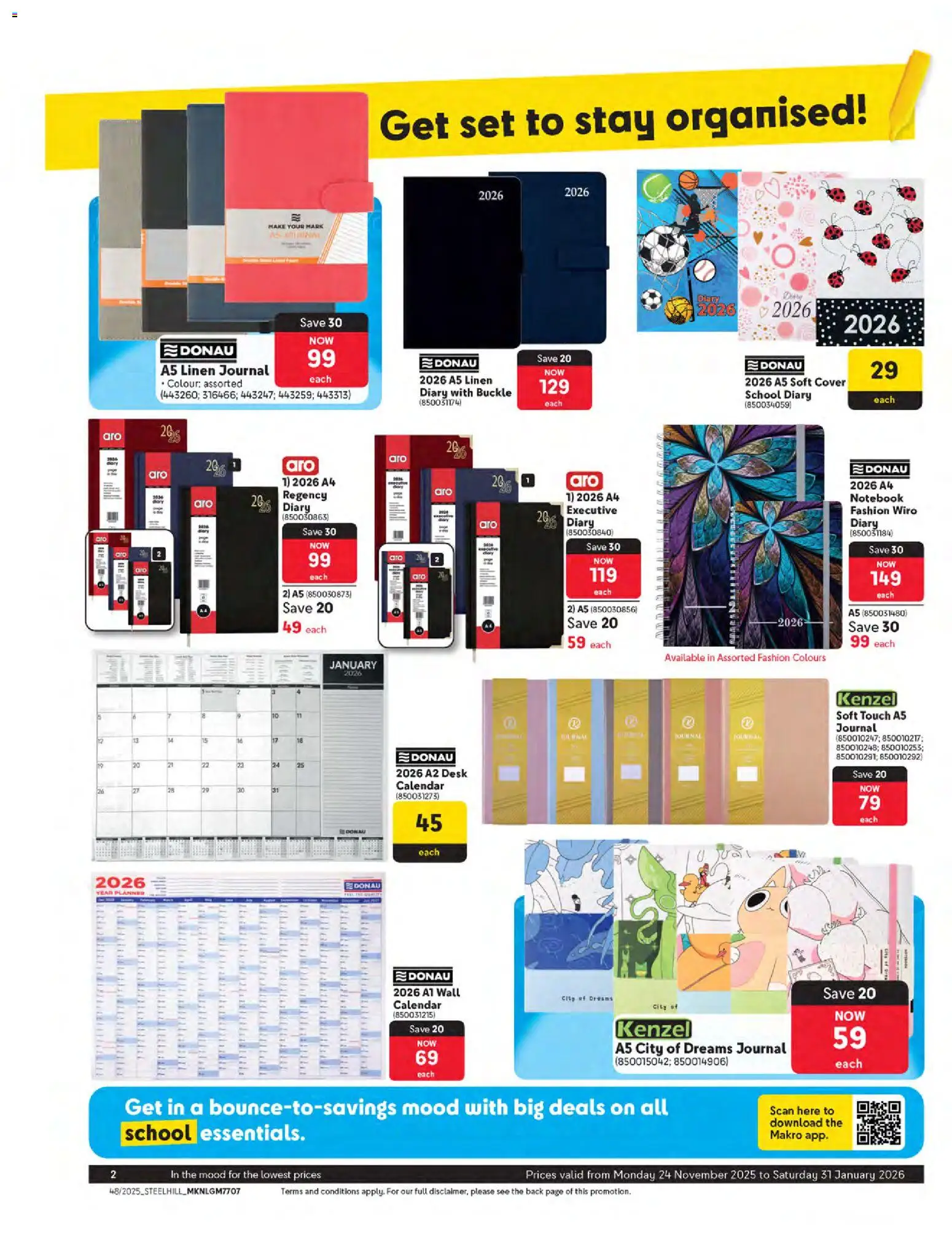 New Makro catalogue – valid from 24.11.2025 | Page: 2 | Products: Cover, Notebook, Desk