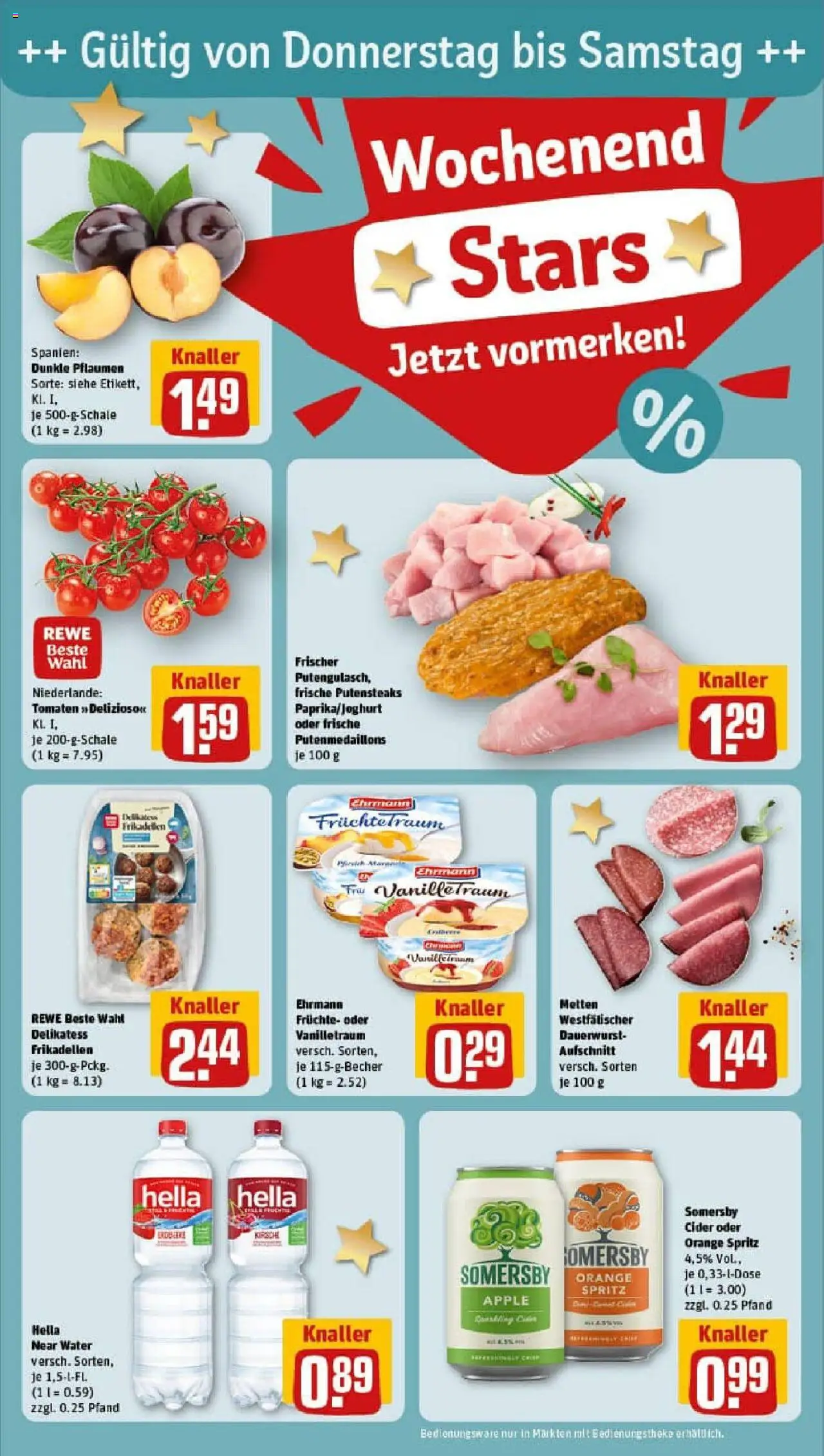Rewe prospekt Ascheberg	 - gültig ab dem 20.07.2025 | Seite: 25 | Produkte: Pflaumen, Tomaten, Apple, Hella
