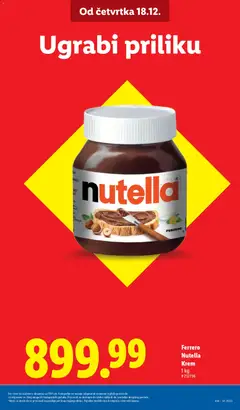 Ferrero Nutella Krem, 1 kg - pregled Lidl kataloga - važi od 18.12.2025 | Strana: 7 | Proizvode: Ferrero, Nutella