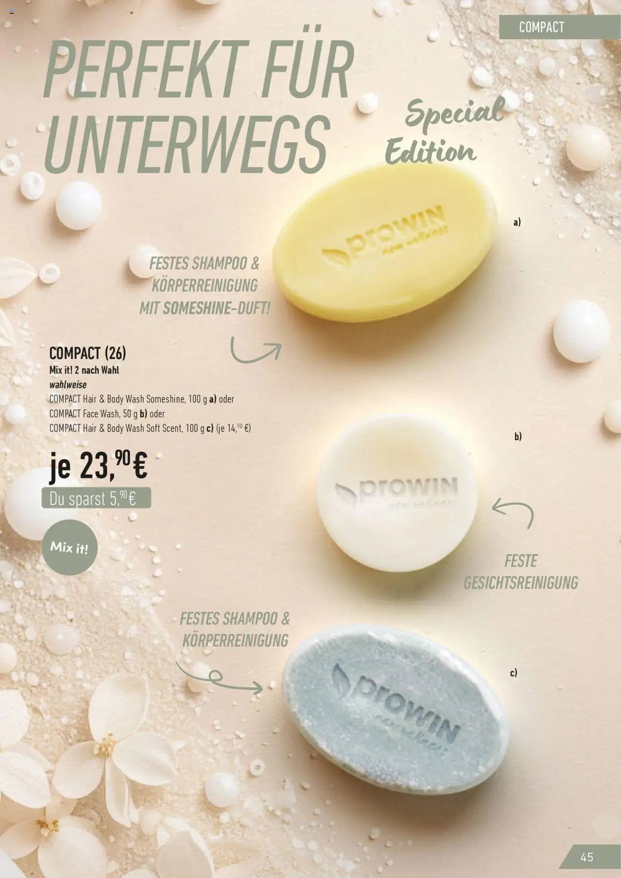 Katalog ProWin New Wellness  – gültig ab 01.10.2025 | Seite: 45 | Produkte: Shampoo