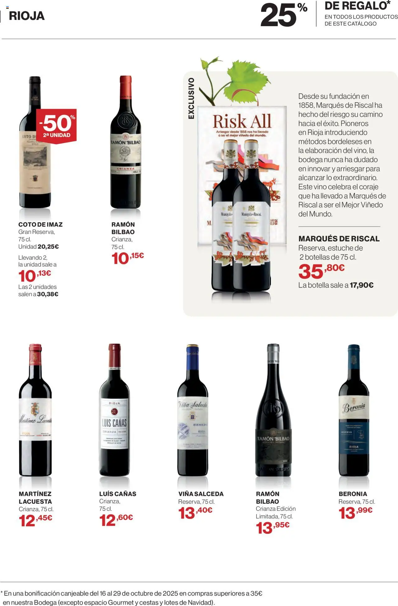 Hipercor catálogo │ válido desde el 02.10.2025 | Página: 7 | Productos: Vino