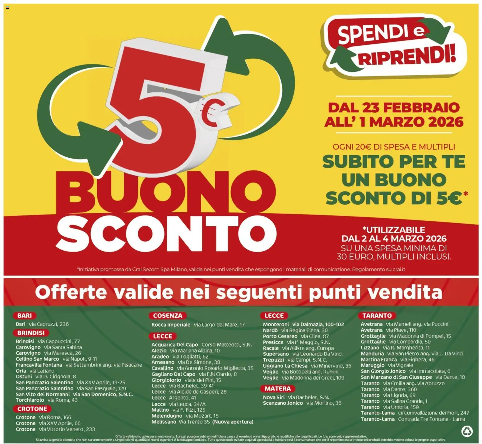 Volantino CRAI del 19.02.2026 | Pagina: 16 | Prodotti: Tè