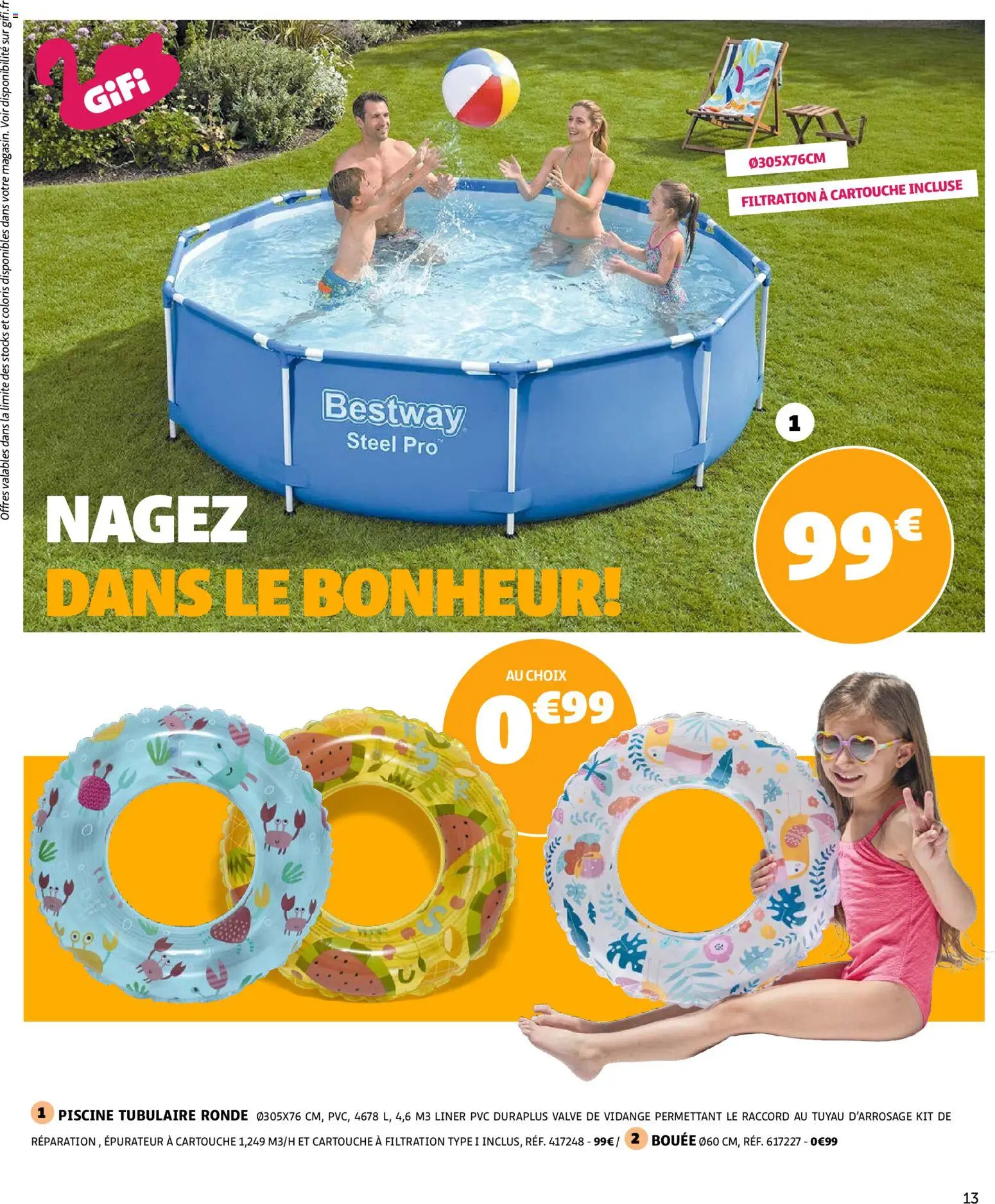 {H1} | Page: 13 | Produits: Bouée, Tuyau, Tuyau d’arrosage, Cartouche