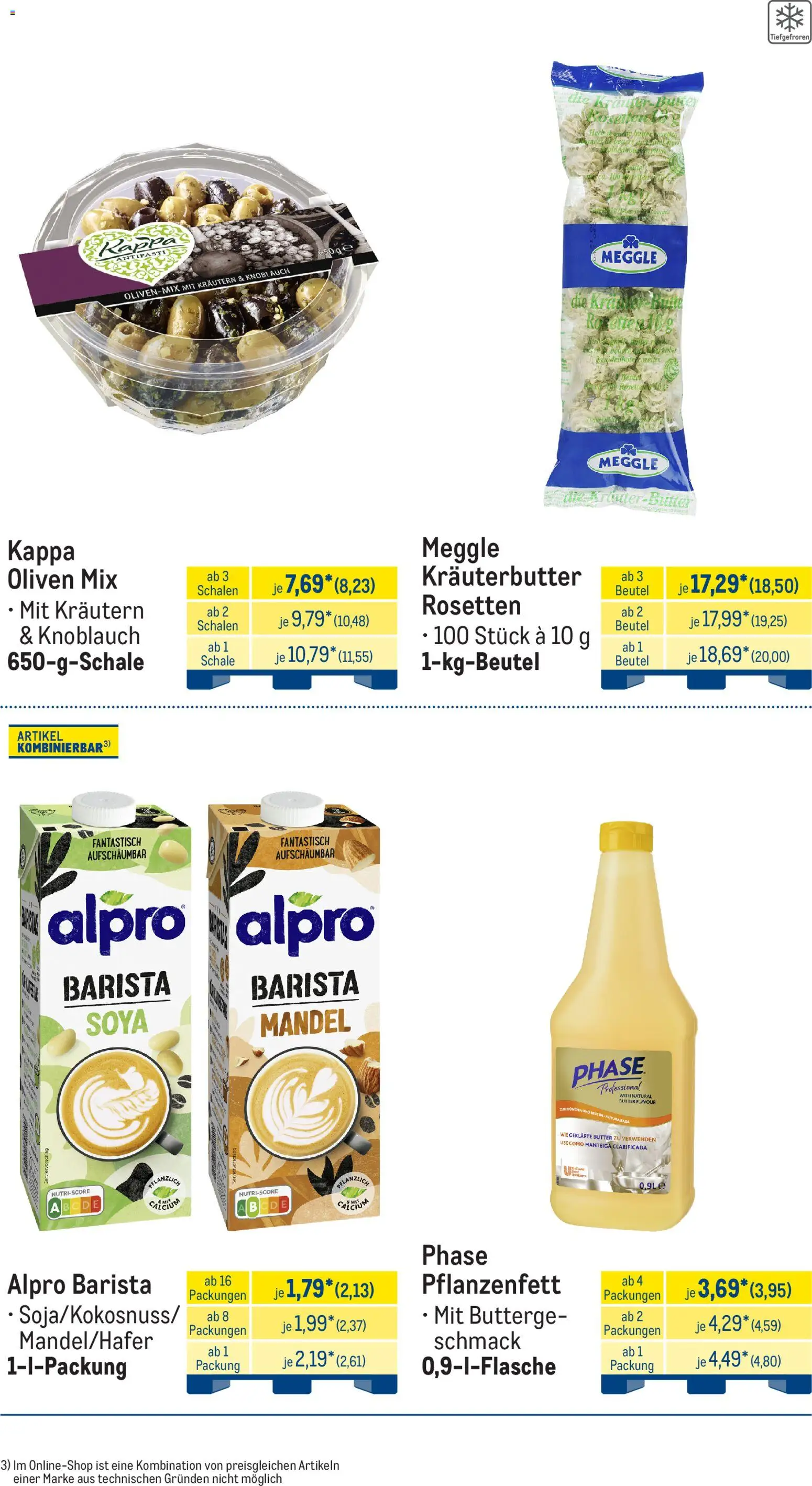 Metro Monats-Menü – gültig ab 01.04.2026 | Seite: 10 | Produkte: Butter, Kräuterbutter, Alpro, Knoblauch