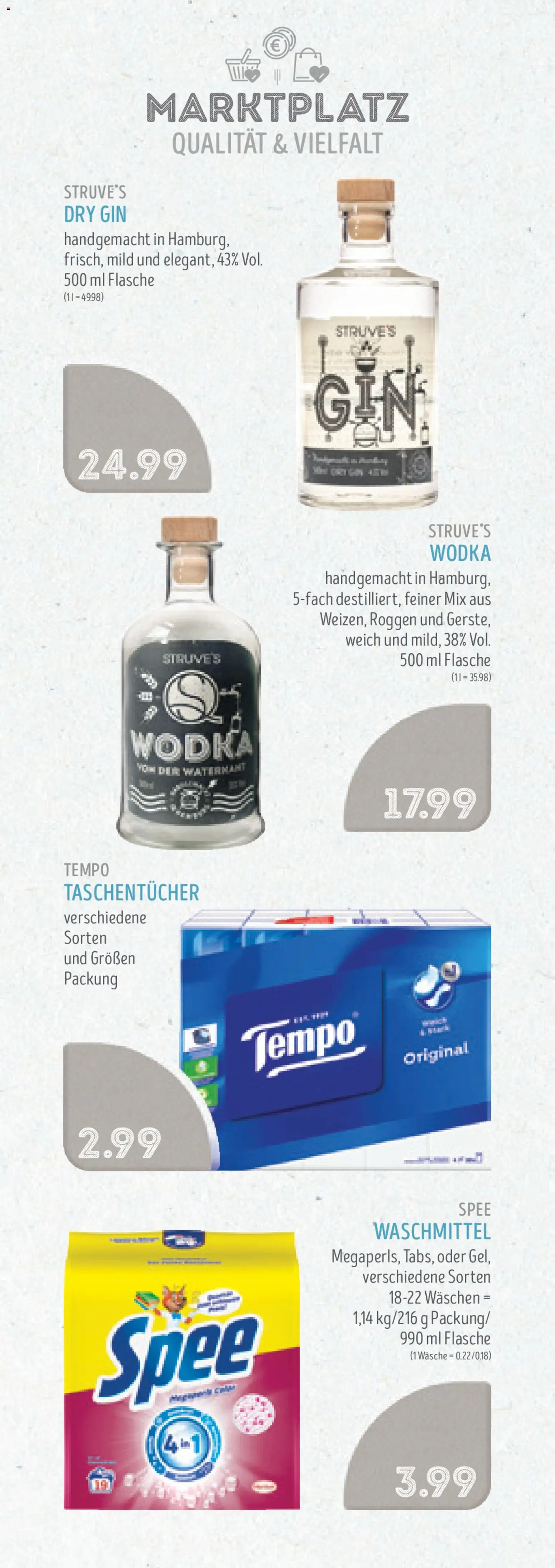 Edeka Struve Prospekt 	 – gültig ab 26.01.2026 | Seite: 19 | Produkte: Waschmittel, Tempo, Gin, Wodka