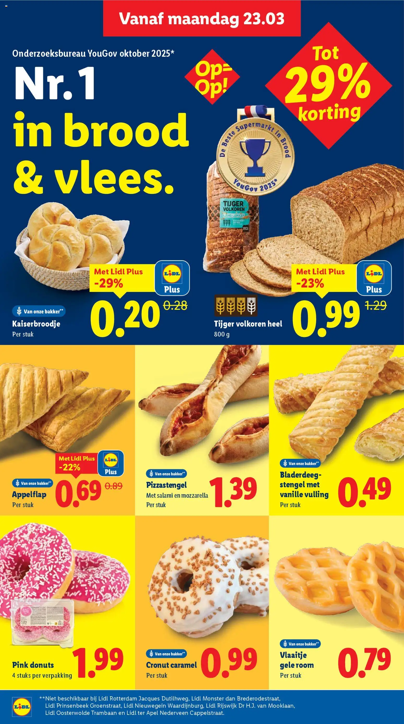 {H1} | Pagina: 8 | Producten: Salami, Donuts, Monster, Mozzarella