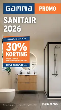GAMMA - Sanitairspecial - Voorbeeld van een folder van GAMMA, geldig van 07.01.2026