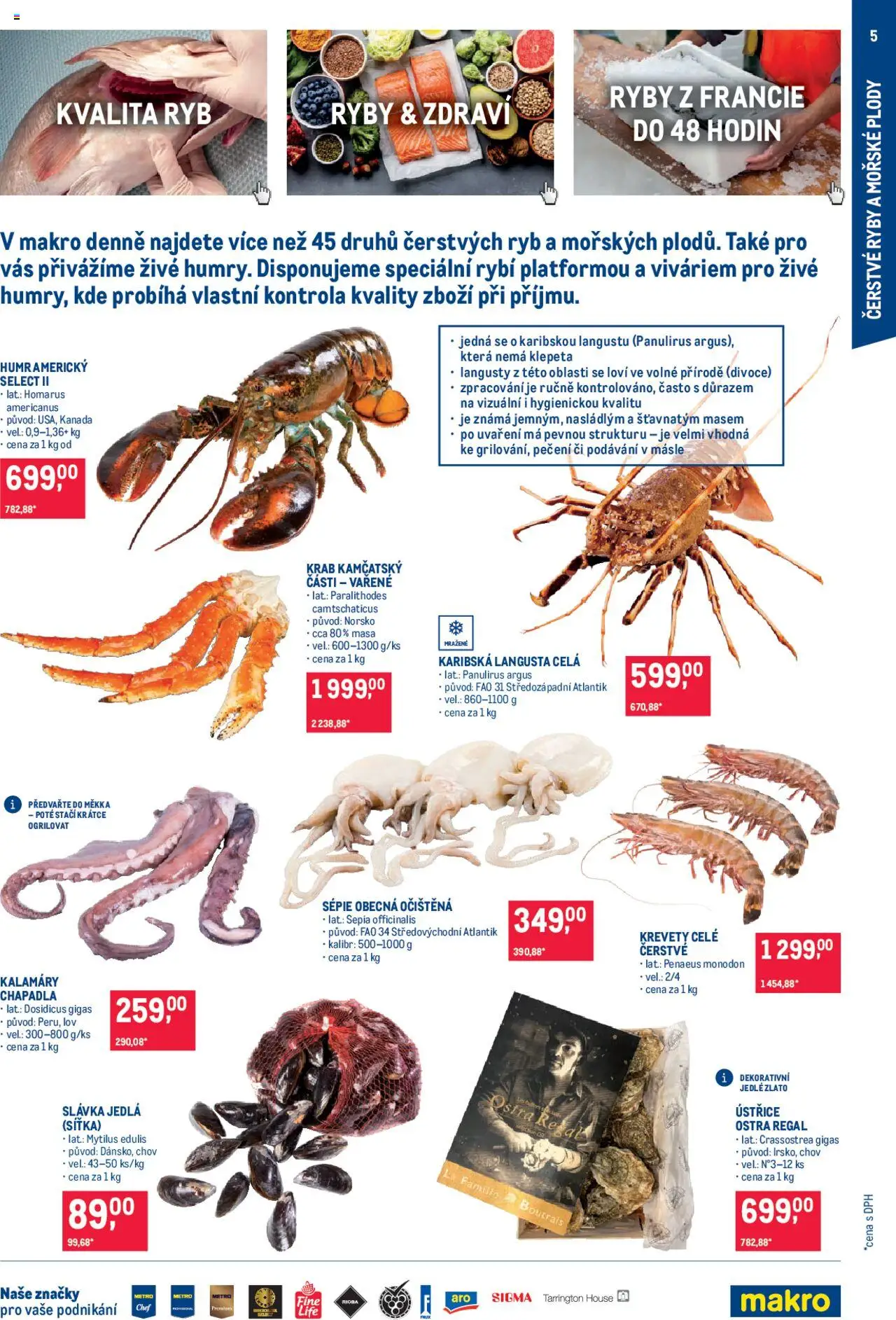 Makro leták - Pro milovníky jídla od 18.06.2025 | Strana: 5 | Produkty: Argus, Regál, Čerstvé ryby, Krevety