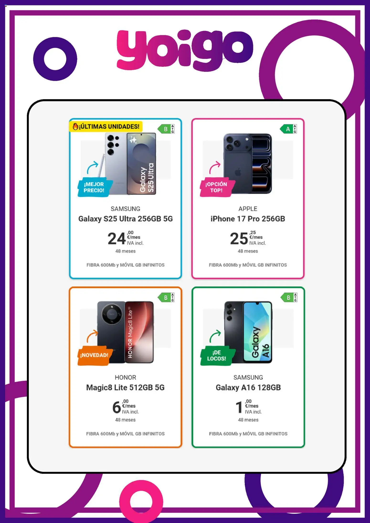 Yoigo ofertas │ válido desde el 15.02.2026 | Página: 5 | Productos: Apple, Iphone